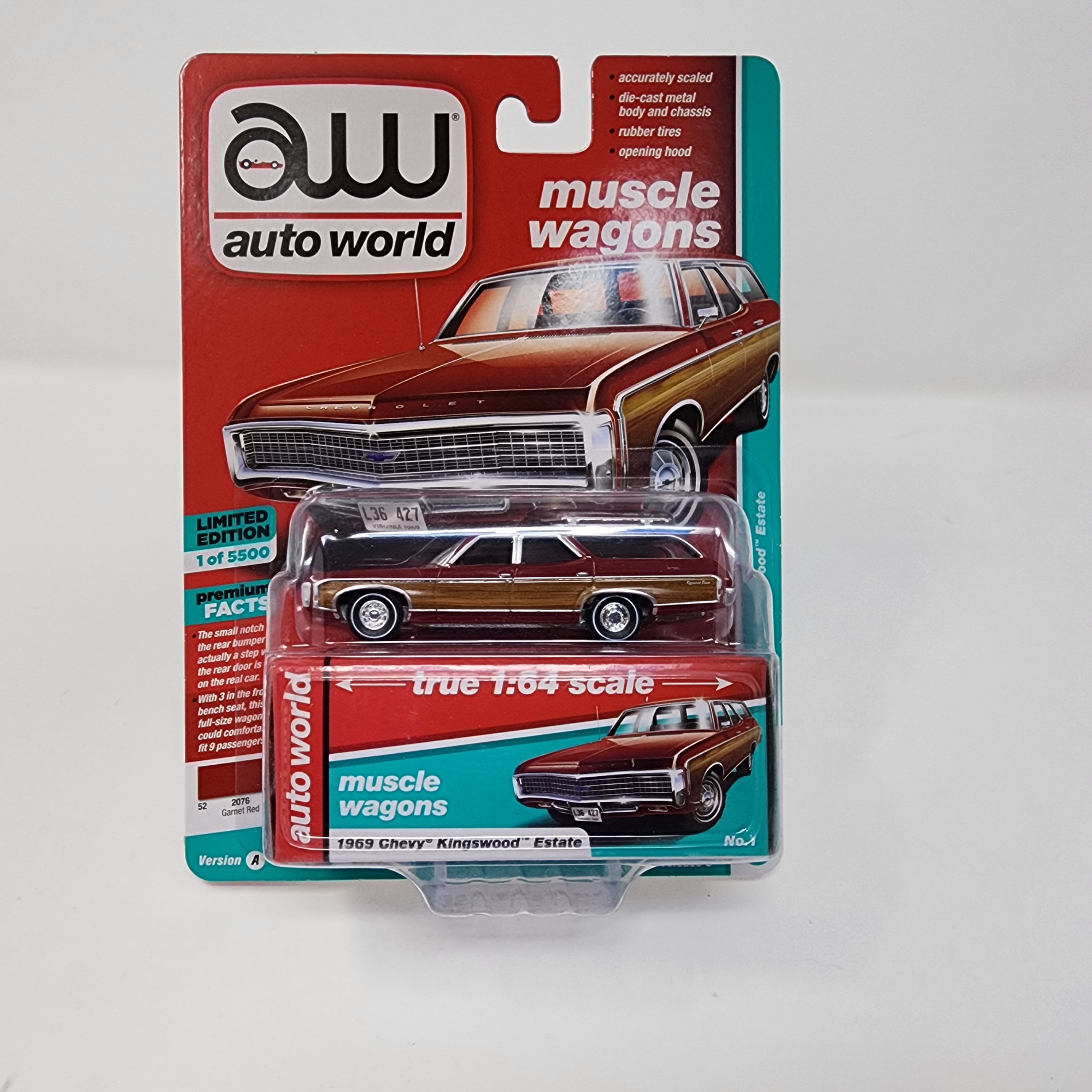 1969 Chevy Kingwood Estate * Red * Auto World Modern Muscle Wagons、mySite、hgirdovlk