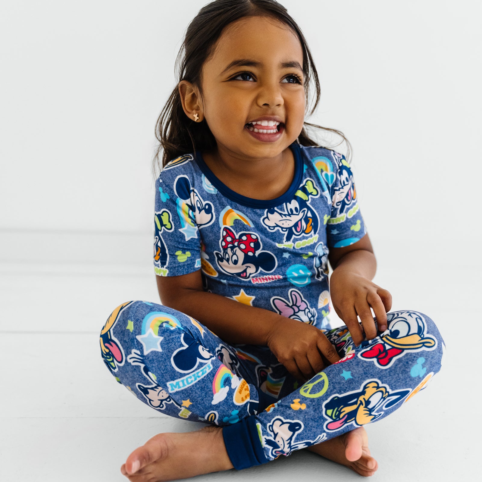 Navy Disney Mickey's Clubhouse Short Sleeve & Pants Pajama Set、mySite、g9winljtr