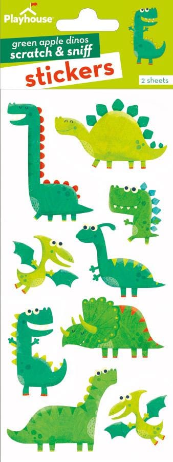  Scratch And Sniff Stickers - Green Apple Dinosaurs、mySite、ghnorth
