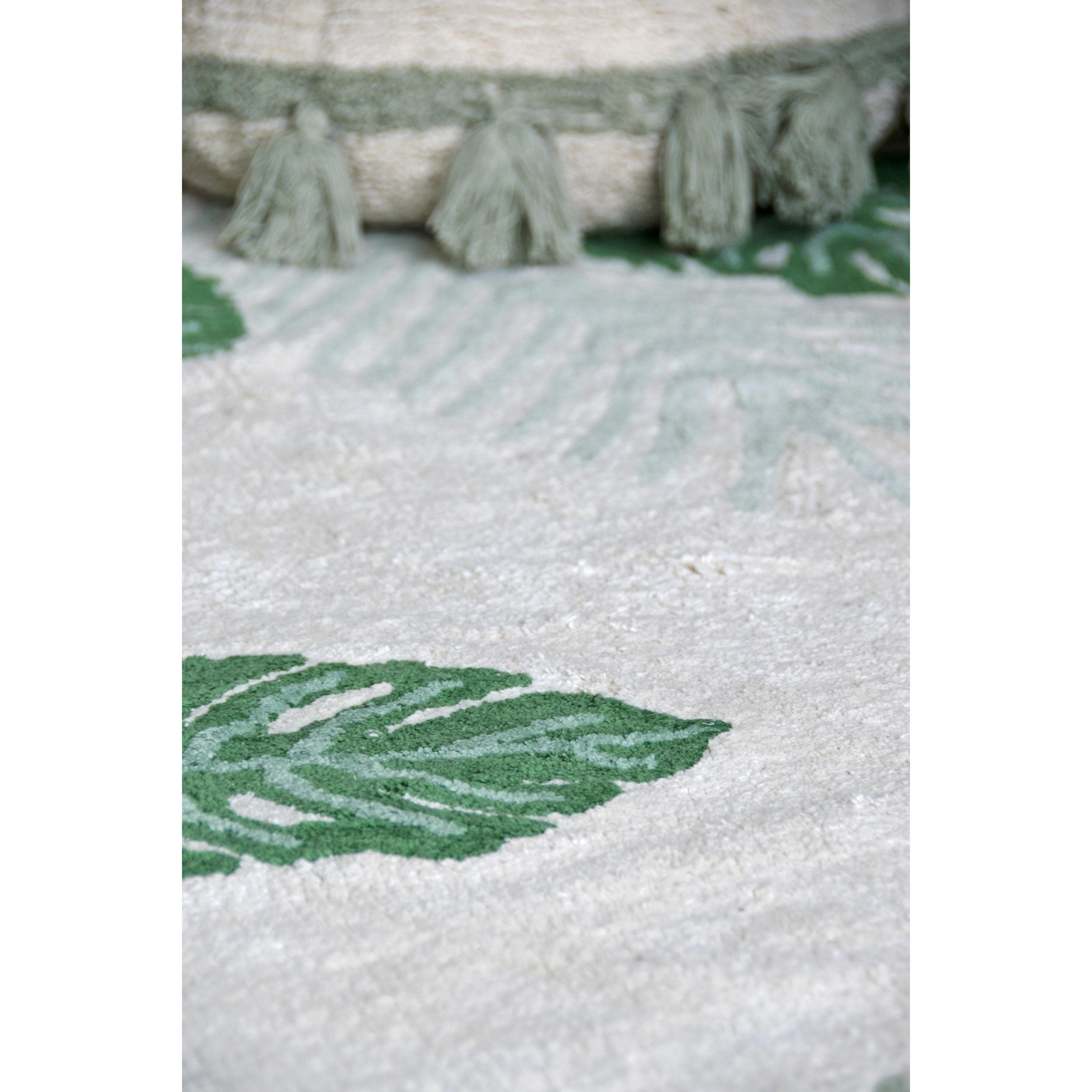 Tropical Green Machine Washable Area Rug、mySite、gigharbornorthrealestate