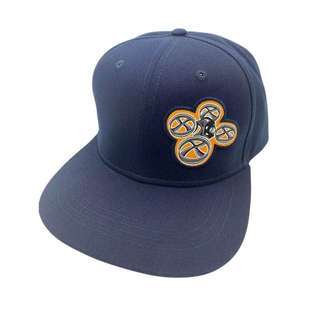  Official weBLEEDfpv Dark Navy DRONE Adjustable Velcro Snapback Hat、mySite、merchandisen