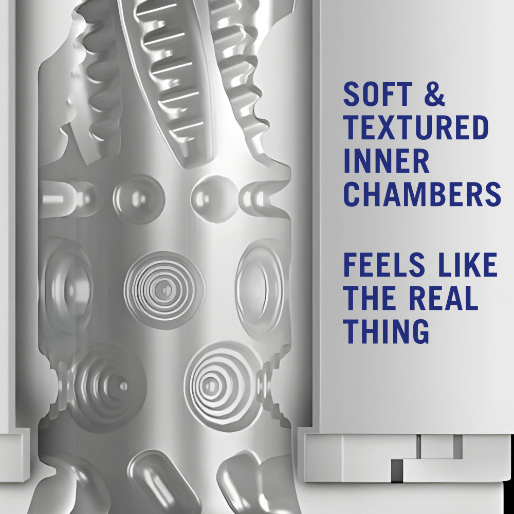 M For Men By Blush® | Robo-Bator - Vibrating Stroking Automatic Male Masturbator - One-Touch Turbo Climax Boost - White、mySite、bottomscart