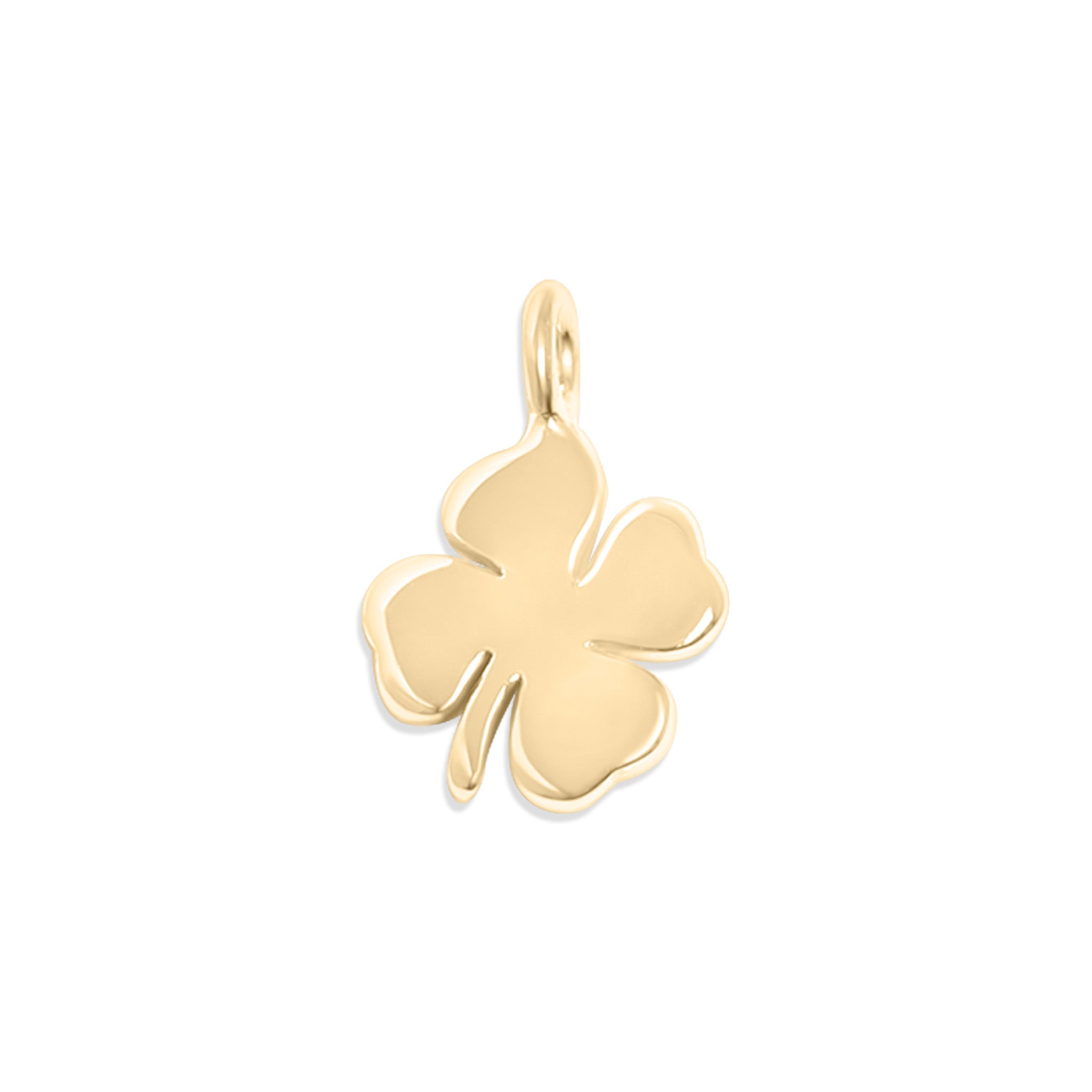 .925 Sterling Silver Four Leaf Clover Charm for Permanent Jewelry / PMJ1025、mySite、dreamappss