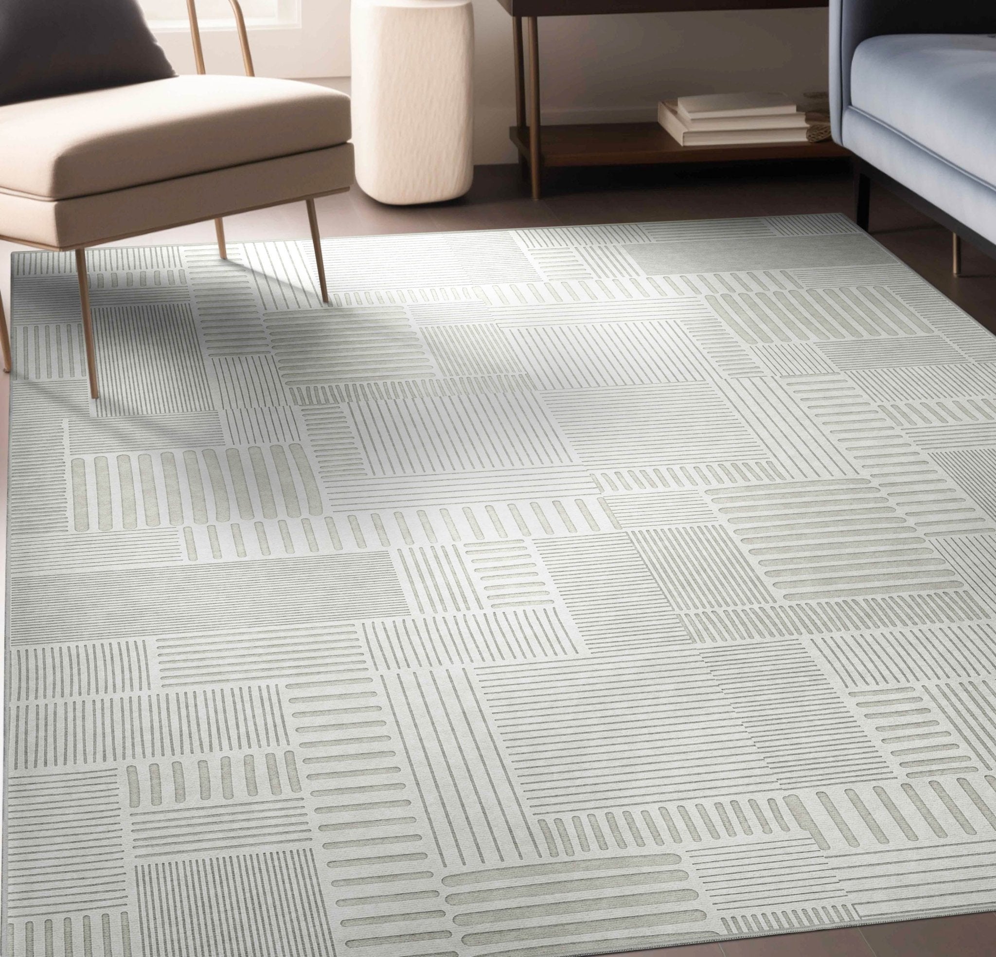 Apollo Granite Geometric Ivory Flat-Pile Rug、mySite、gigharbornorthrealestate