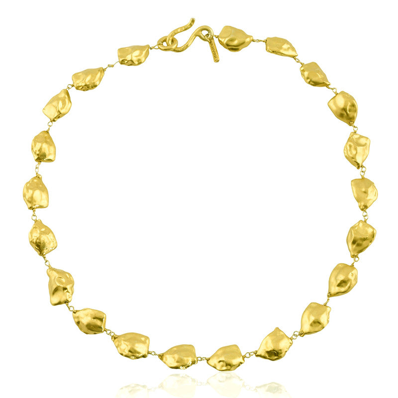 Molten Nugget Necklace | 14K Gold Plated、mySite、camillekostekn