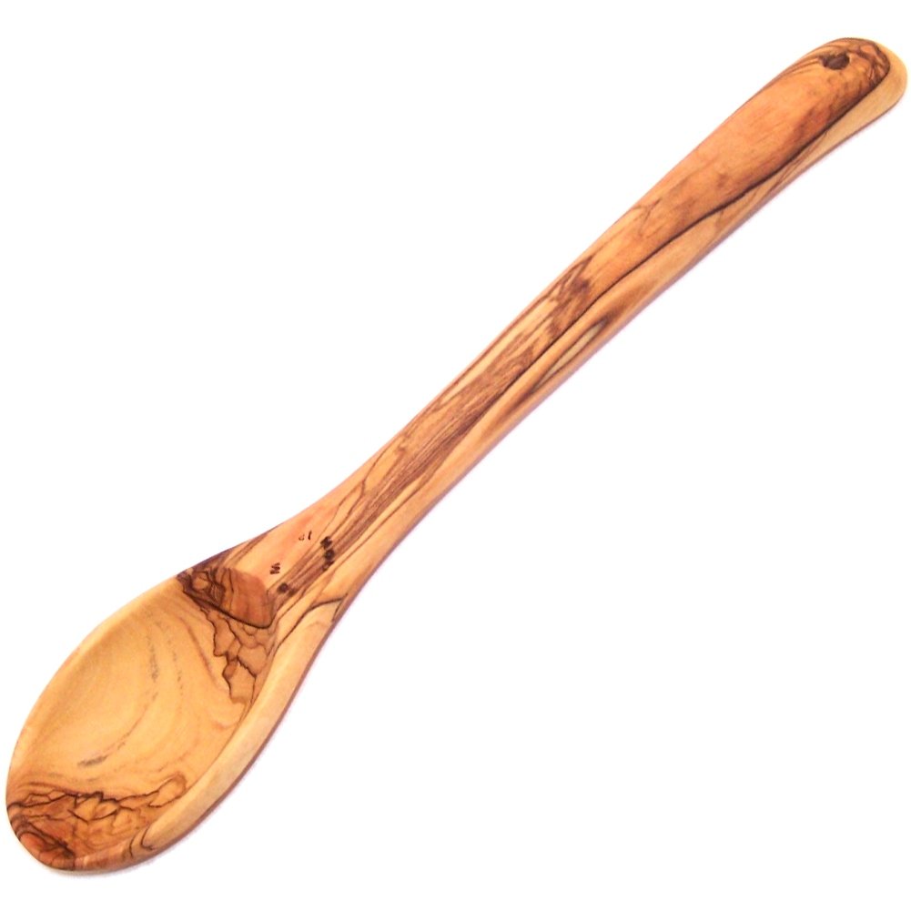 Large Hand Carved Olive Wood Serving Spoon/Ladle - (12.5 Inches) - Asfour Outlet Trademark、mySite、topwebapps