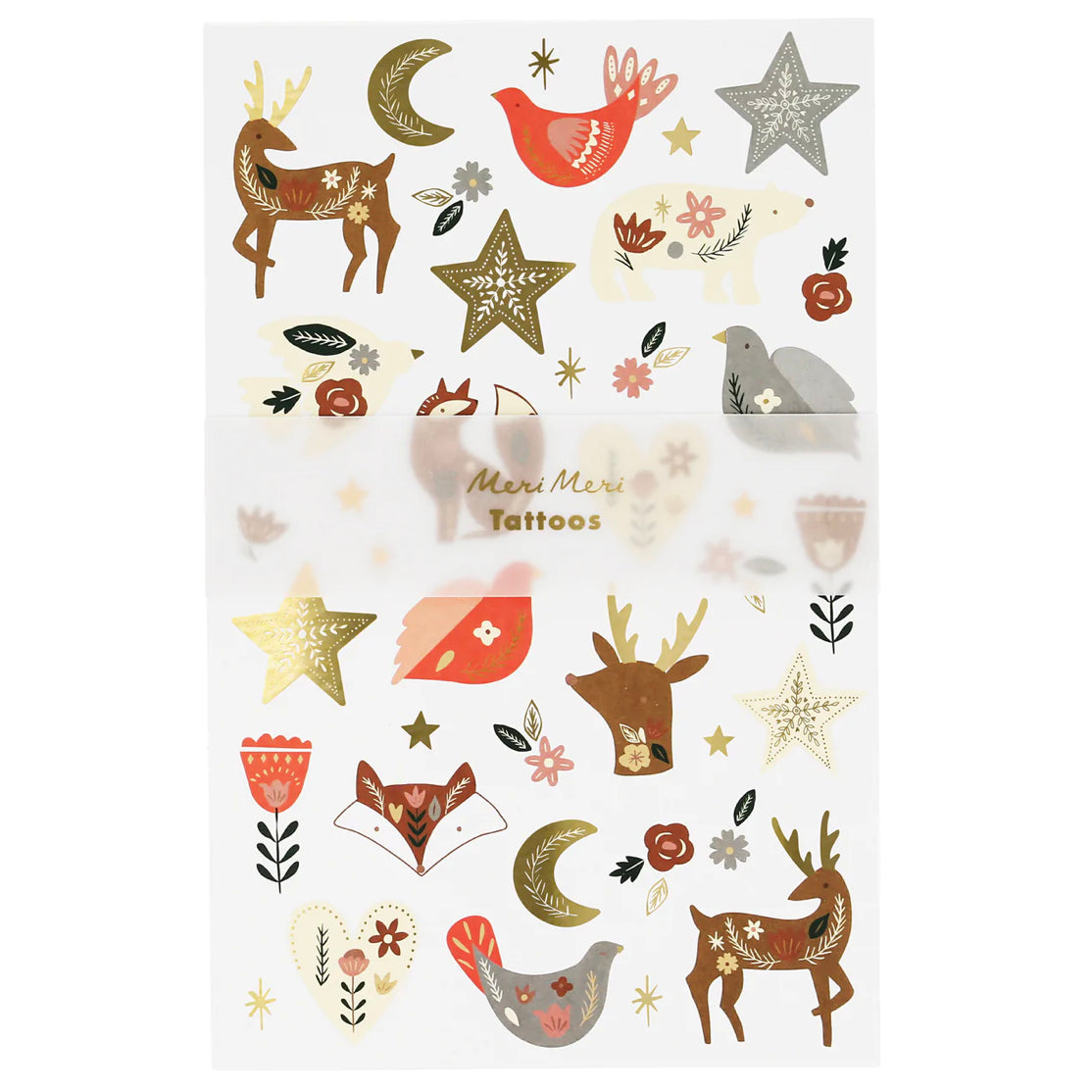  Folk Woodland Temporary Tattoo Sheets、mySite、ghnorth