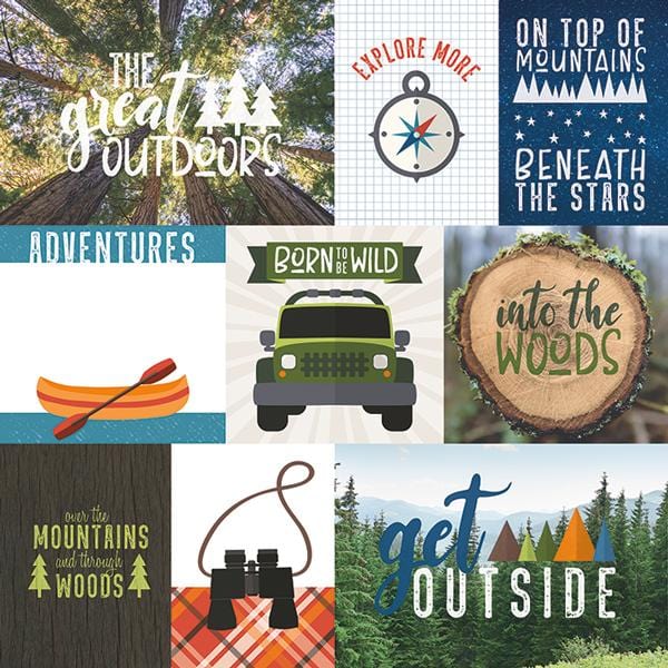  Scrapbook Paper - Great Outdoors Tags、mySite、ghnorth