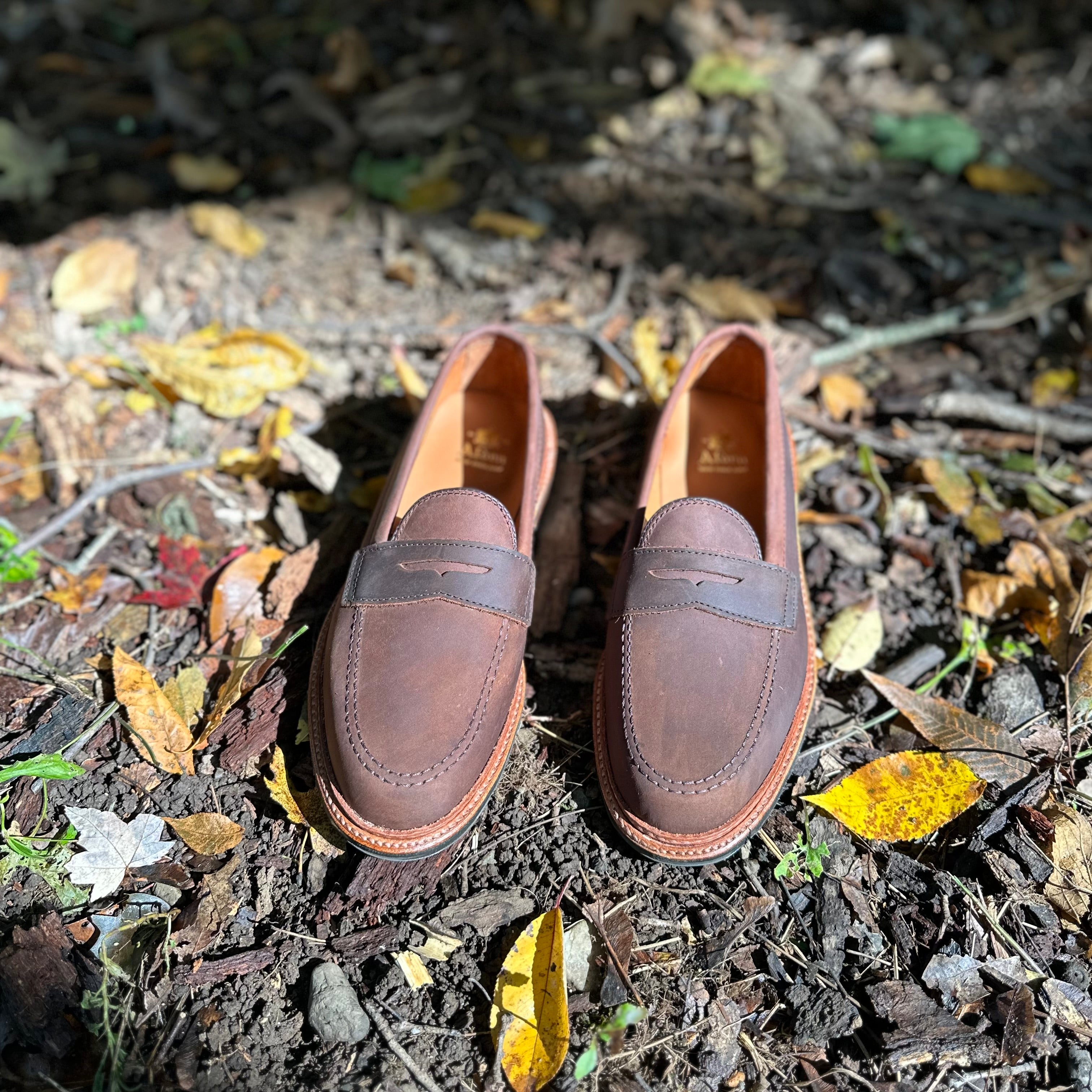  D2216L - Smooth Tobacco Chamois Penny Loafer、mySite、preschool7hills