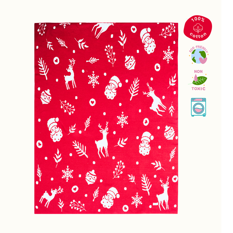 Cotton Blanket For Kids | Merry Christmas Printed、mySite、camillekostekn