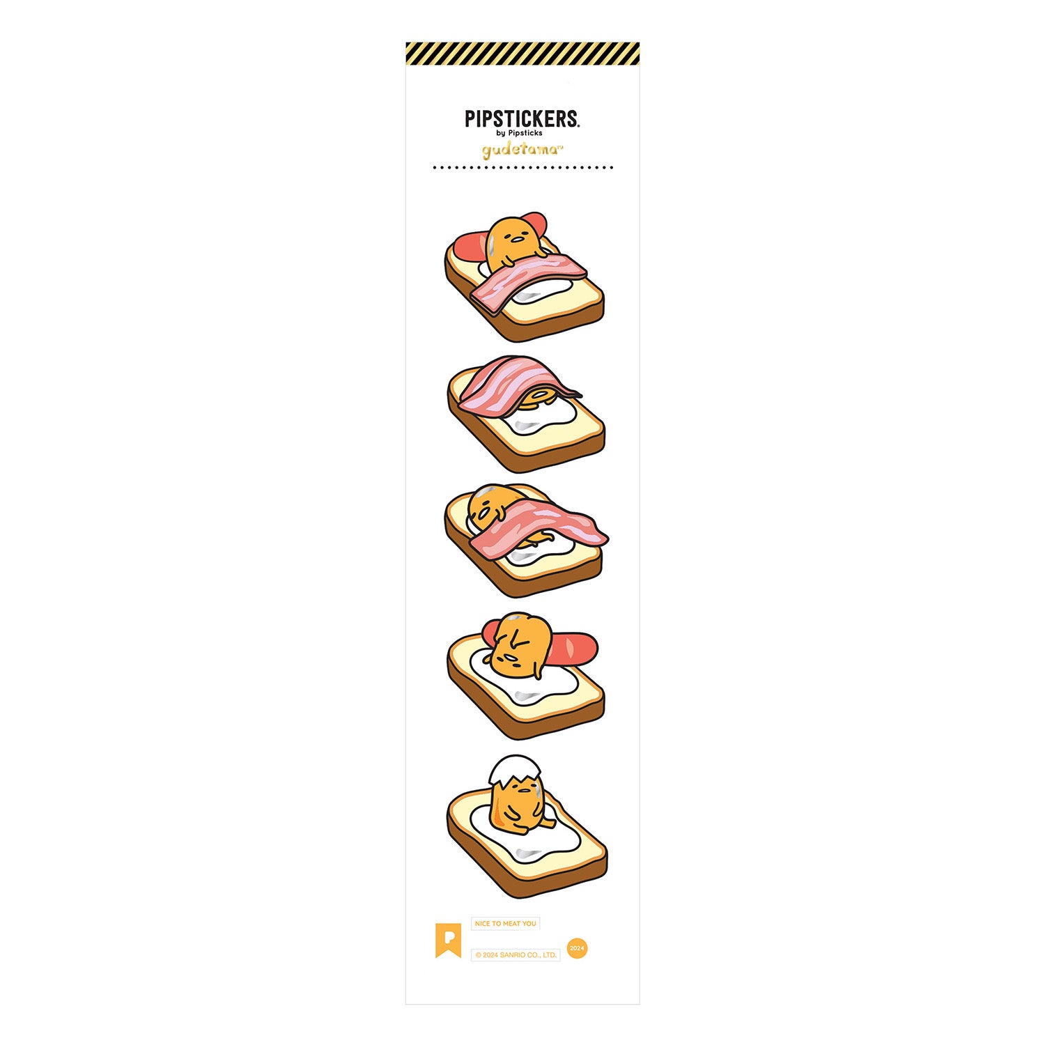 Gudetama Nice To Meat You Stickers、mySite、ghnorth