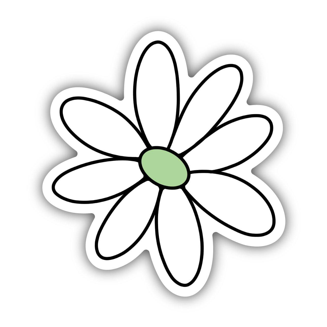  Green Daisy Aesthetic Sticker、mySite、elrpsem3k