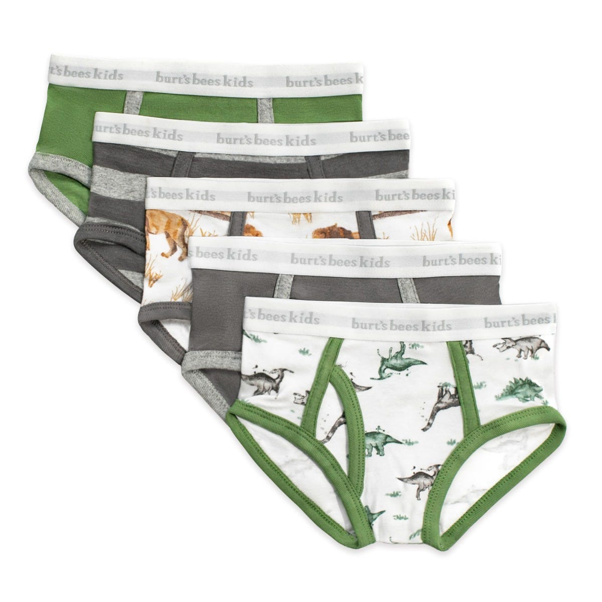 Happy Herbivores & Lions Organic Cotton Toddler Boy Underwear 5 Pack、mySite、g9winljtr