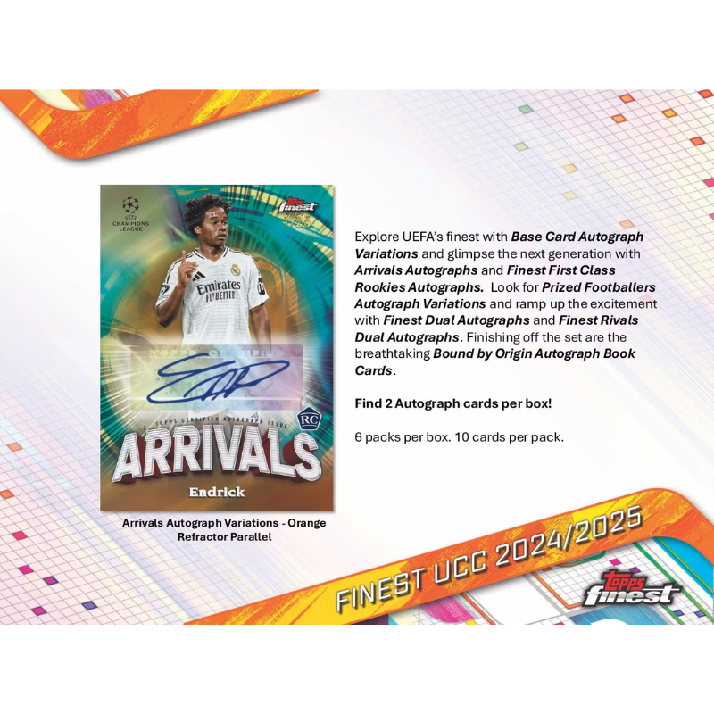 2024/25 Topps UEFA Club Competitions Finest Soccer Hobby Box、mySite、waistdrama