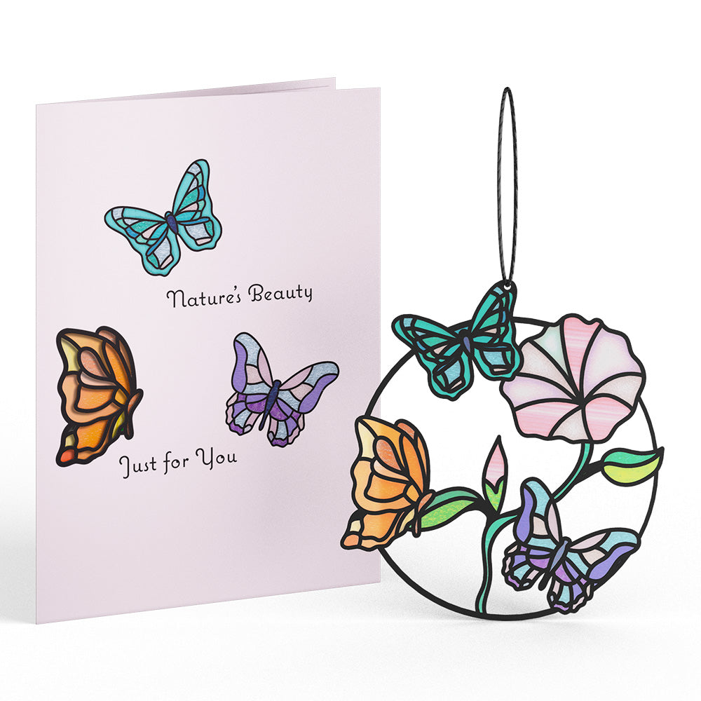 Nature's Beauty Butterfly Suncatcher Card、mySite、solidvoid