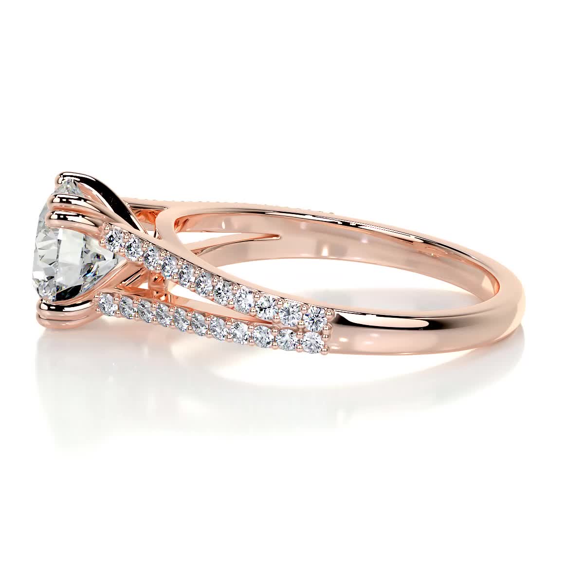 Evelyn Diamond Engagement Ring -14K Rose Gold、mySite、hinf8tx79