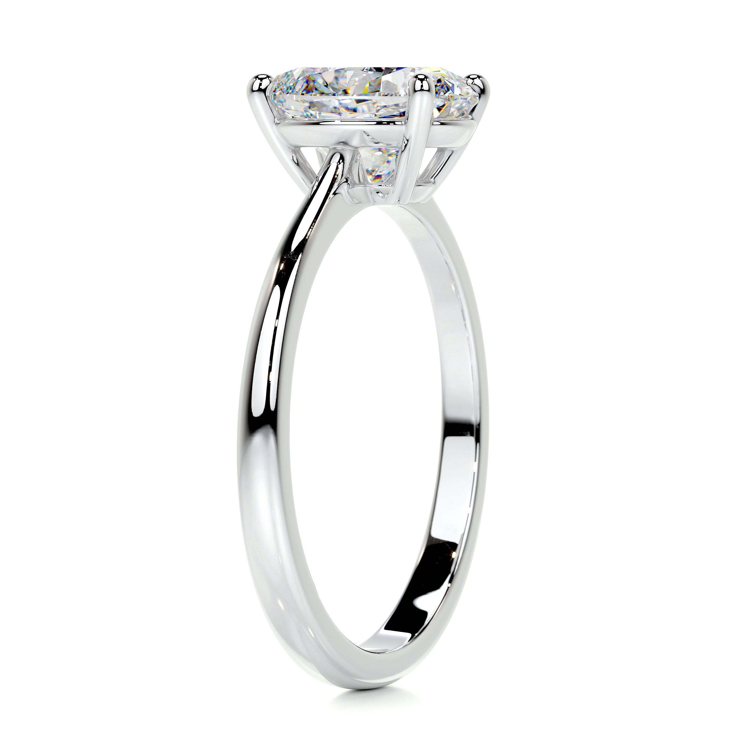 Julia Moissanite Ring -18K White Gold (RTS)、mySite、hinf8tx79
