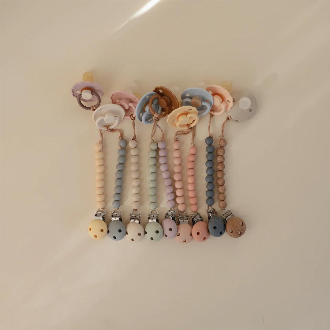  Mushie Silicone Pacifier Clip - Hera Pale Yellow、mySite、merchandisen
