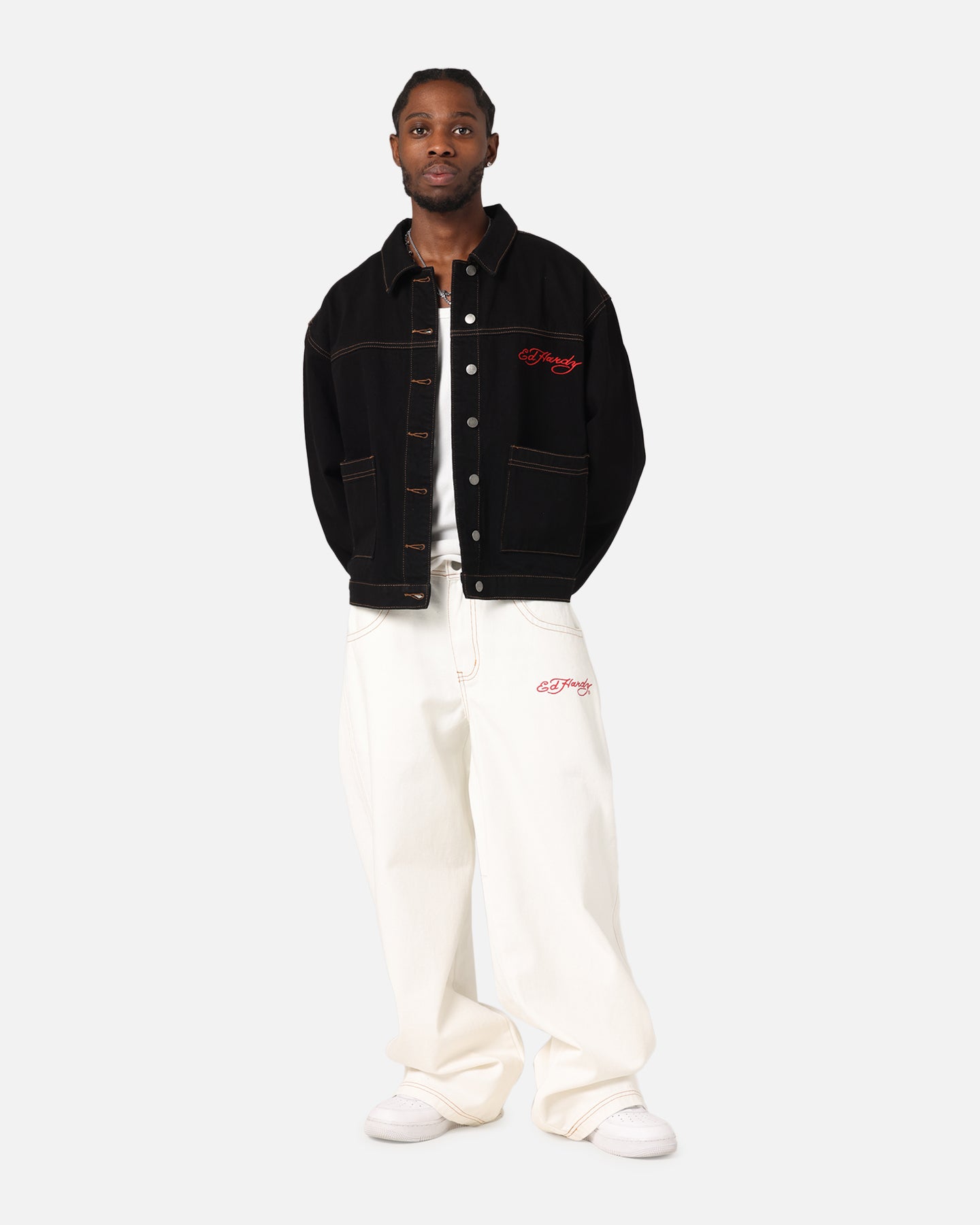 Ed Hardy Coach Denim Jacket Black、mySite、zt4zffjzw