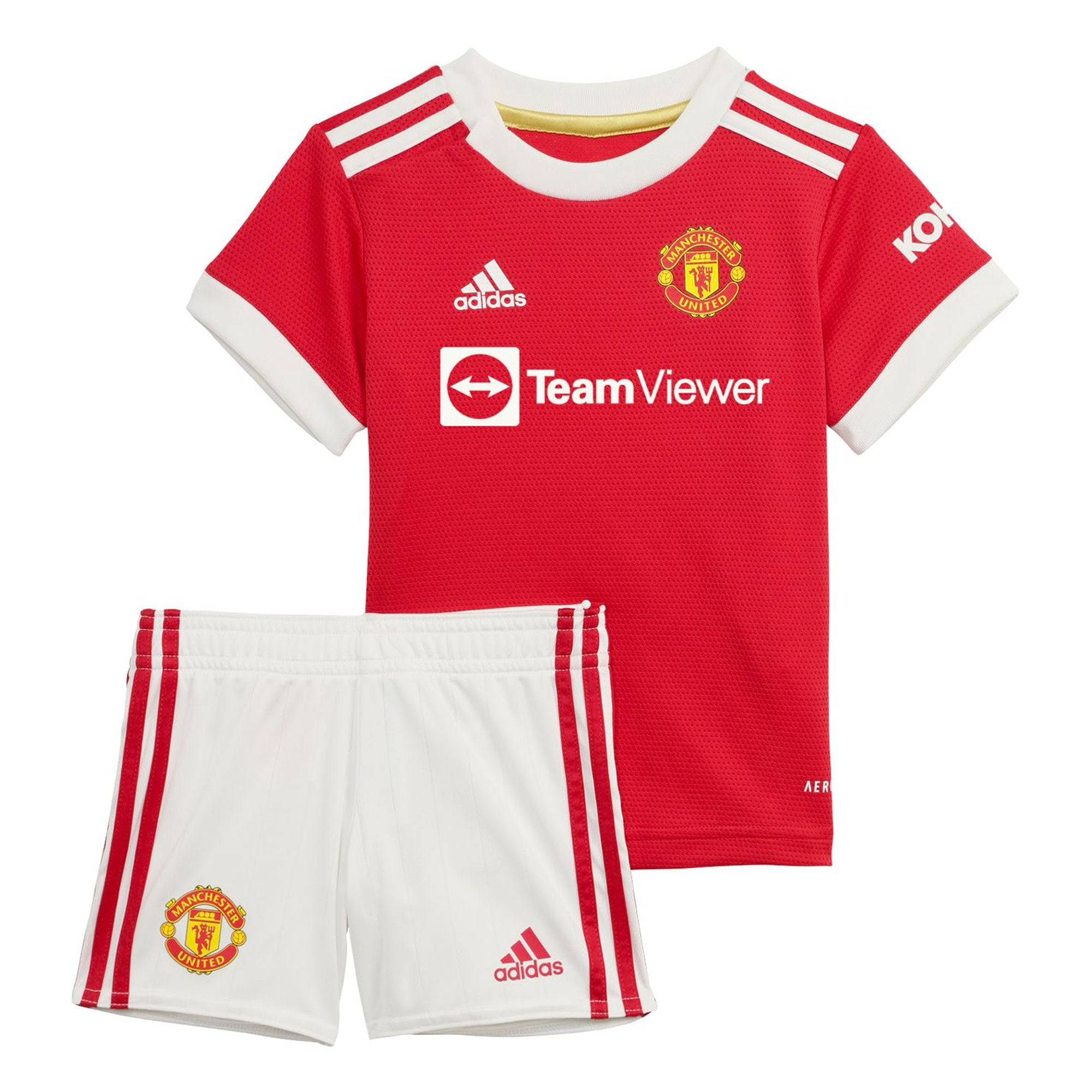adidas Manchester United 2021/22 Home Baby Kit Real Red/White、mySite、noshort