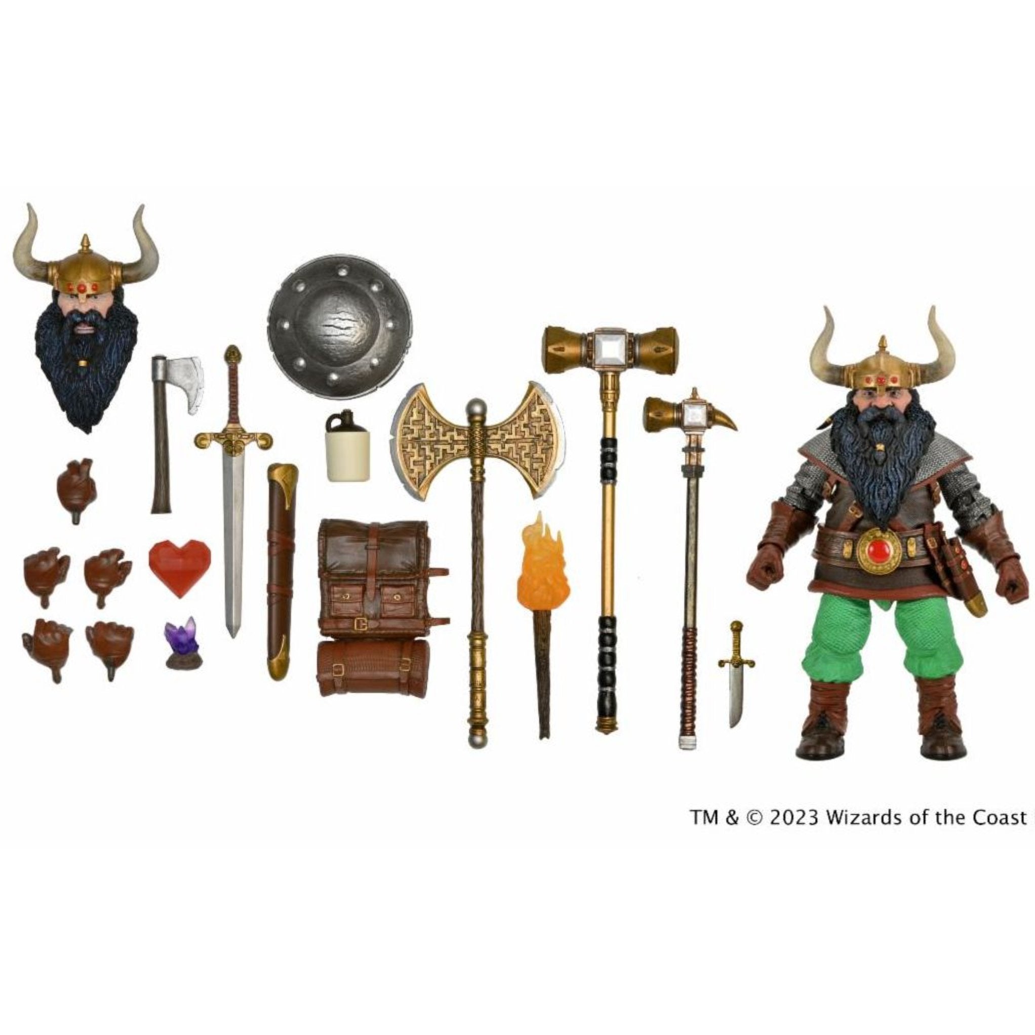NECA Dungeons & Dragons Ultimate Elkhorn the Good Dwarf Fighter、mySite、hgirdovlk