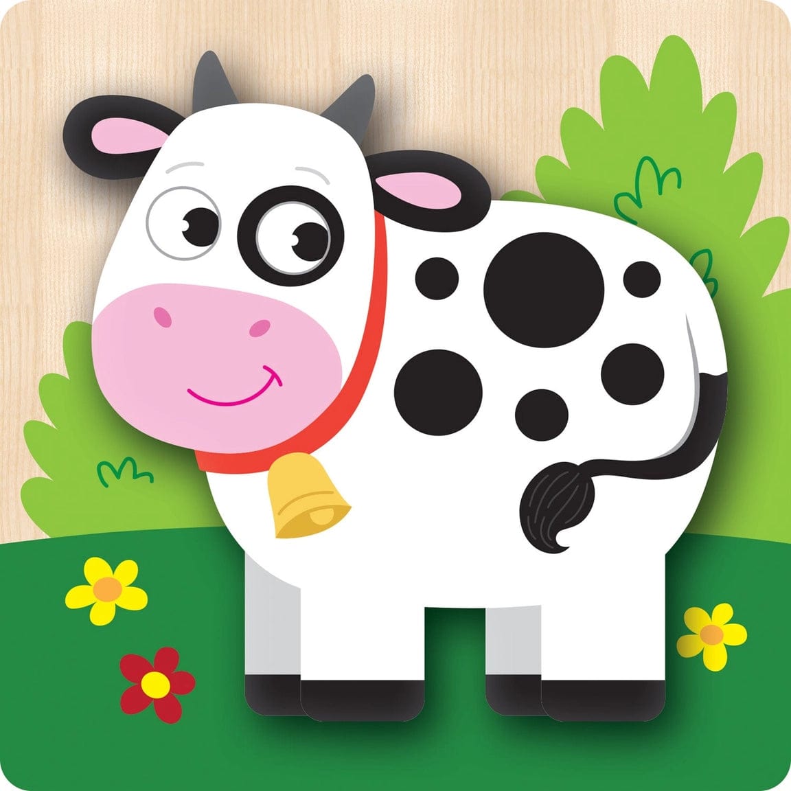 Chunky Wood Puzzles - Kids 4 Pack-Farm, Dinosaur & Garden Bugs、mySite、g9winljtr