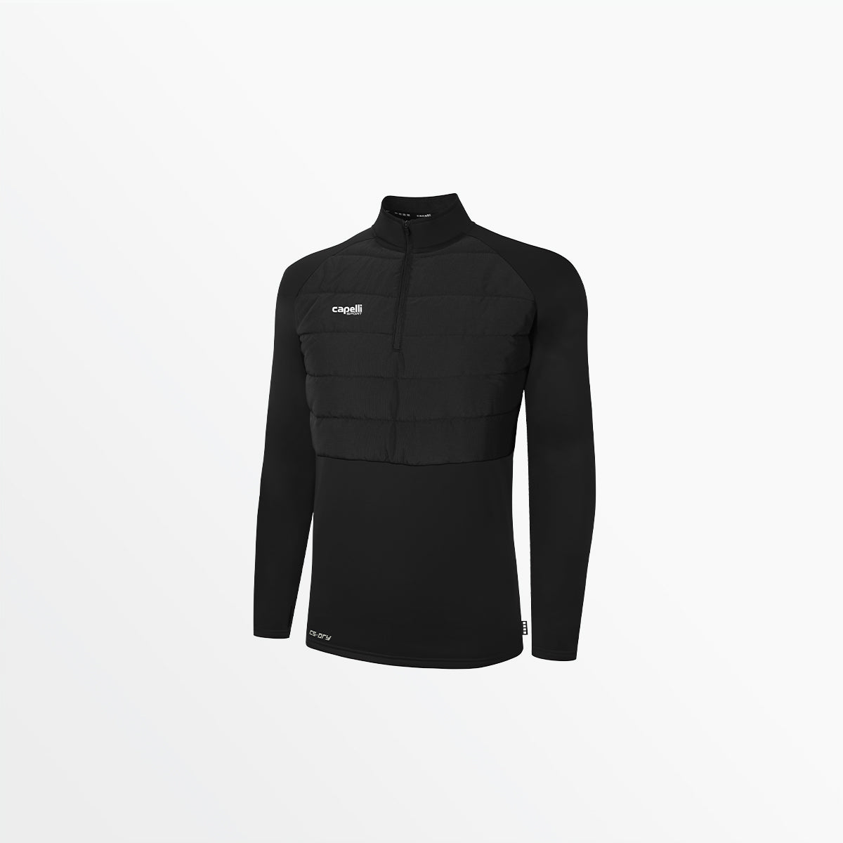 WOMEN'S BASICS THERMA FLEECE WOVEN FRONT 1/4 ZIP、mySite、neckold