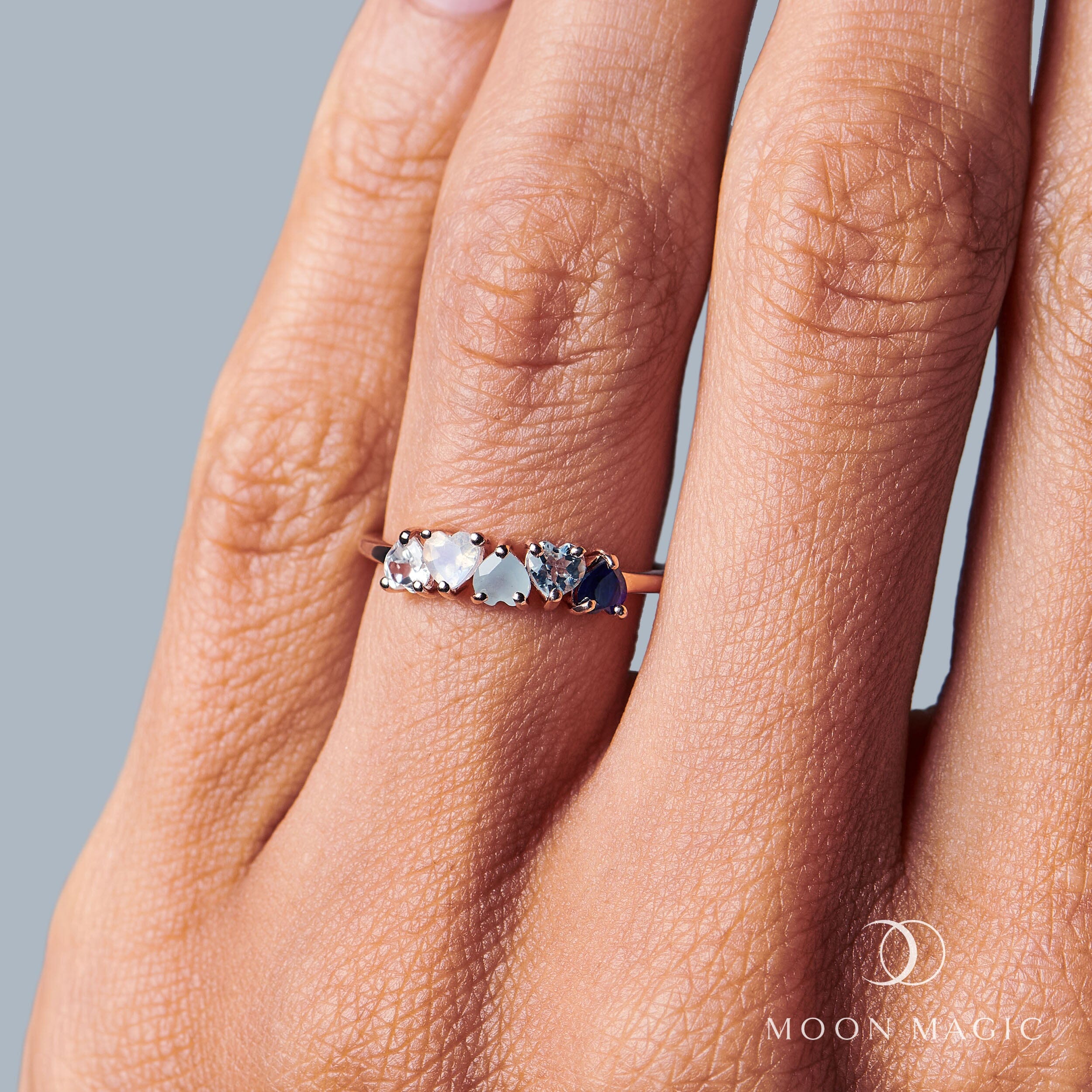 Blue Gradient Multigem Ring - Crush On You、mySite、hinf8tx79