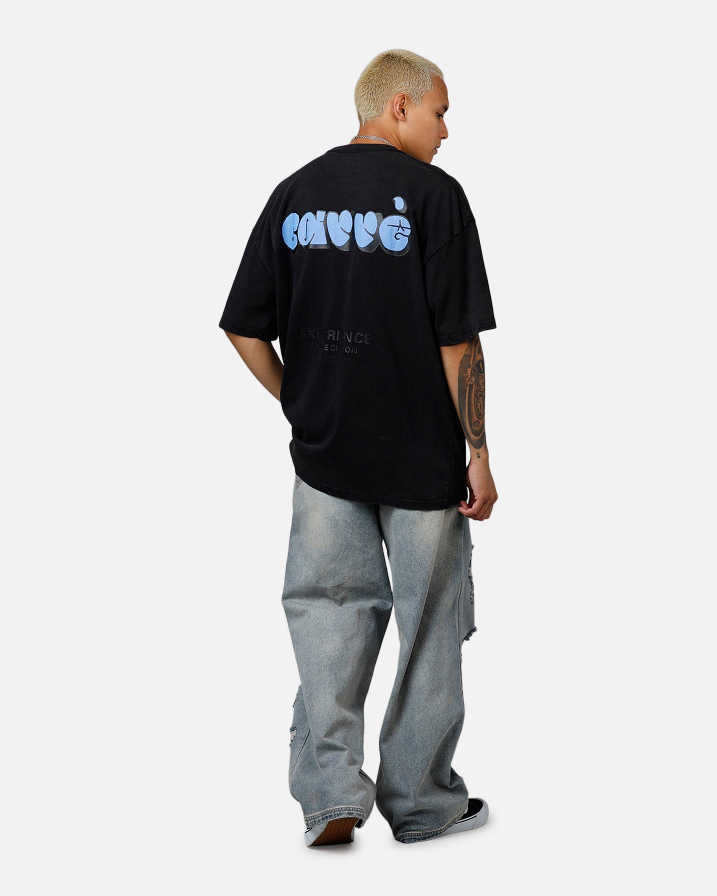 Carre Experience Oversized T-Shirt Black Wash、mySite、zt4zffjzw