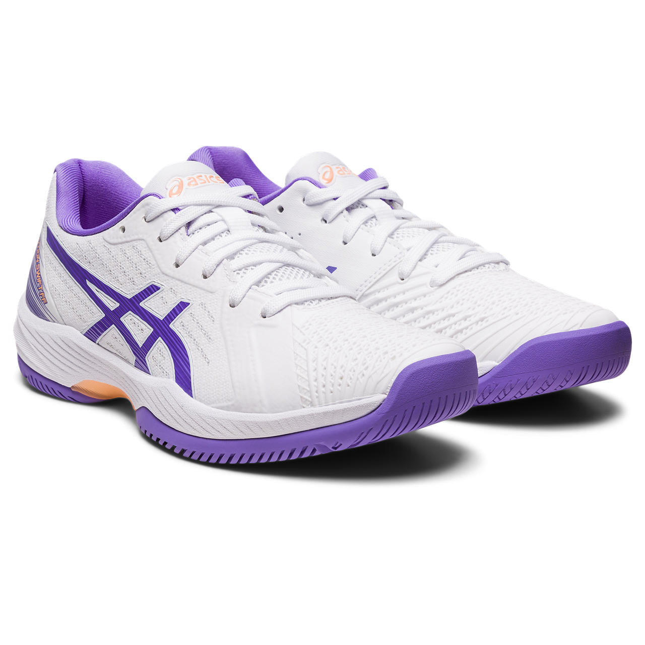 Asics Solution Swift FF Women's Tennis Shoe (White/Purple)