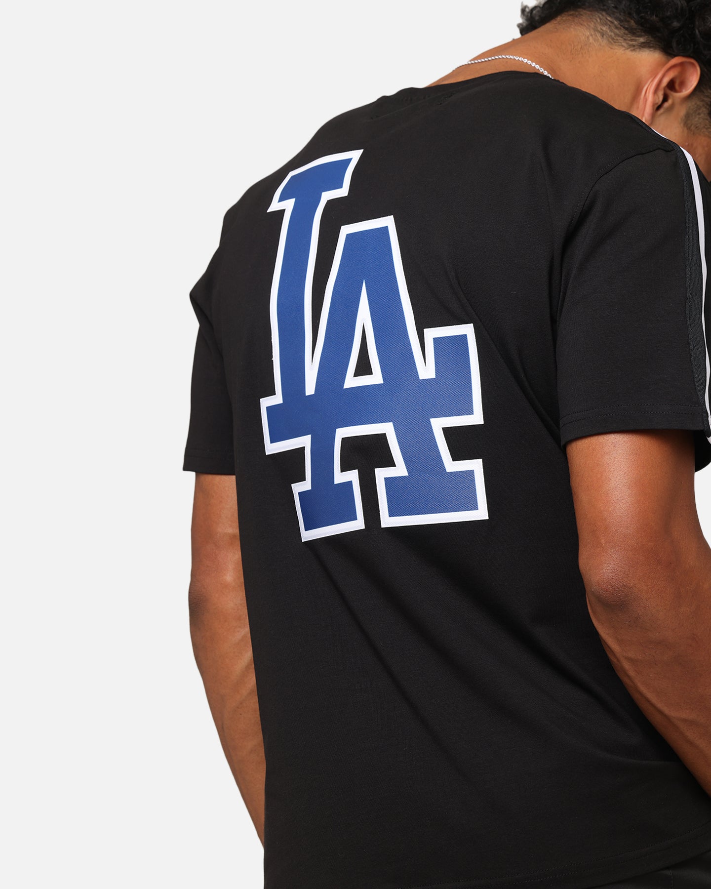 Pro Standard Los Angeles Dodgers Classic Mesh Striped T-Shirt Black、mySite、zt4zffjzw