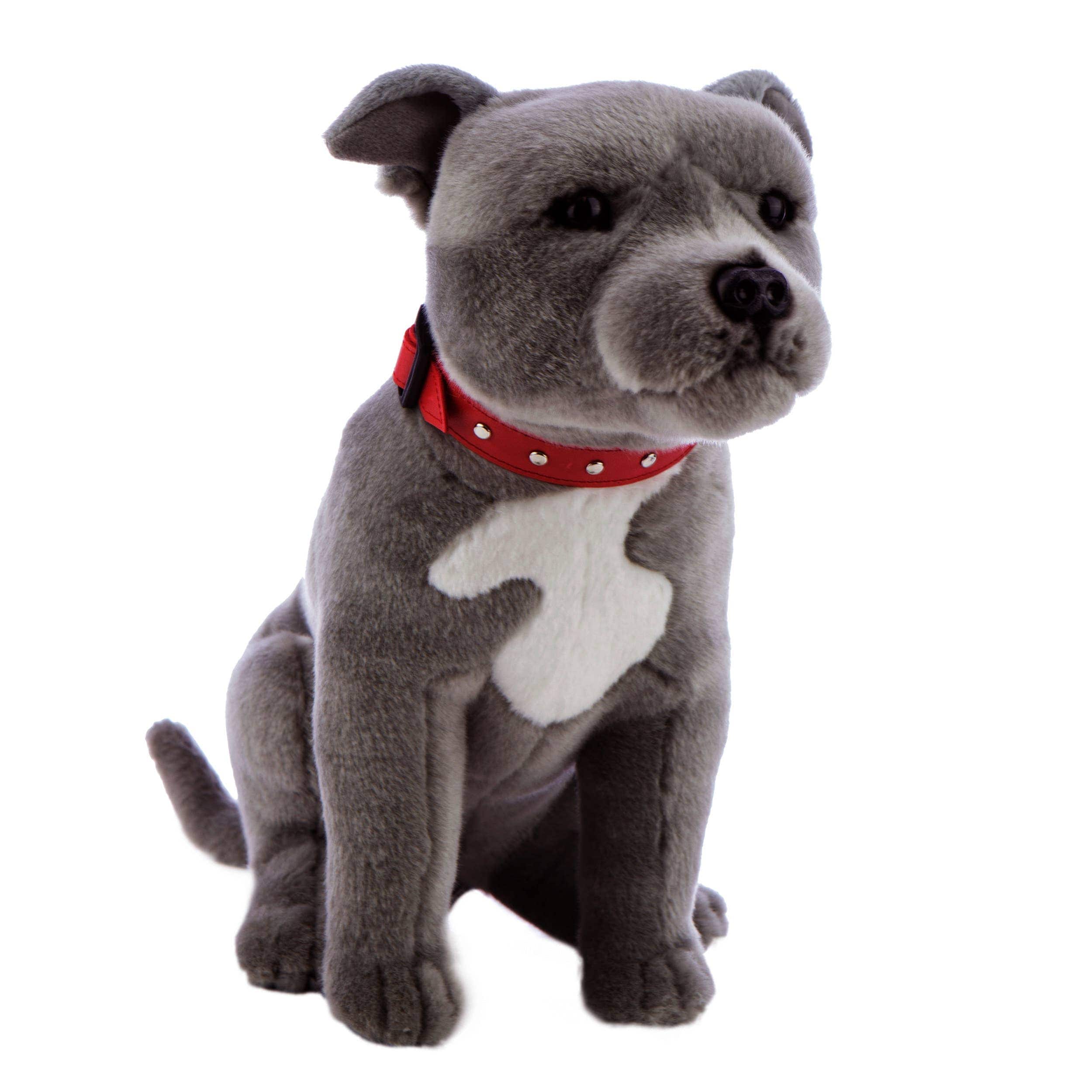 Blue Staffordshire Bull Terrier Large Size 29cm/11.4、mySite、g9winljtr