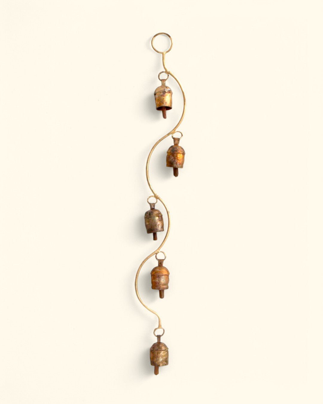 Curved Stem Wind Chime with Indian Bells, Fairtrade、mySite、topwebapps