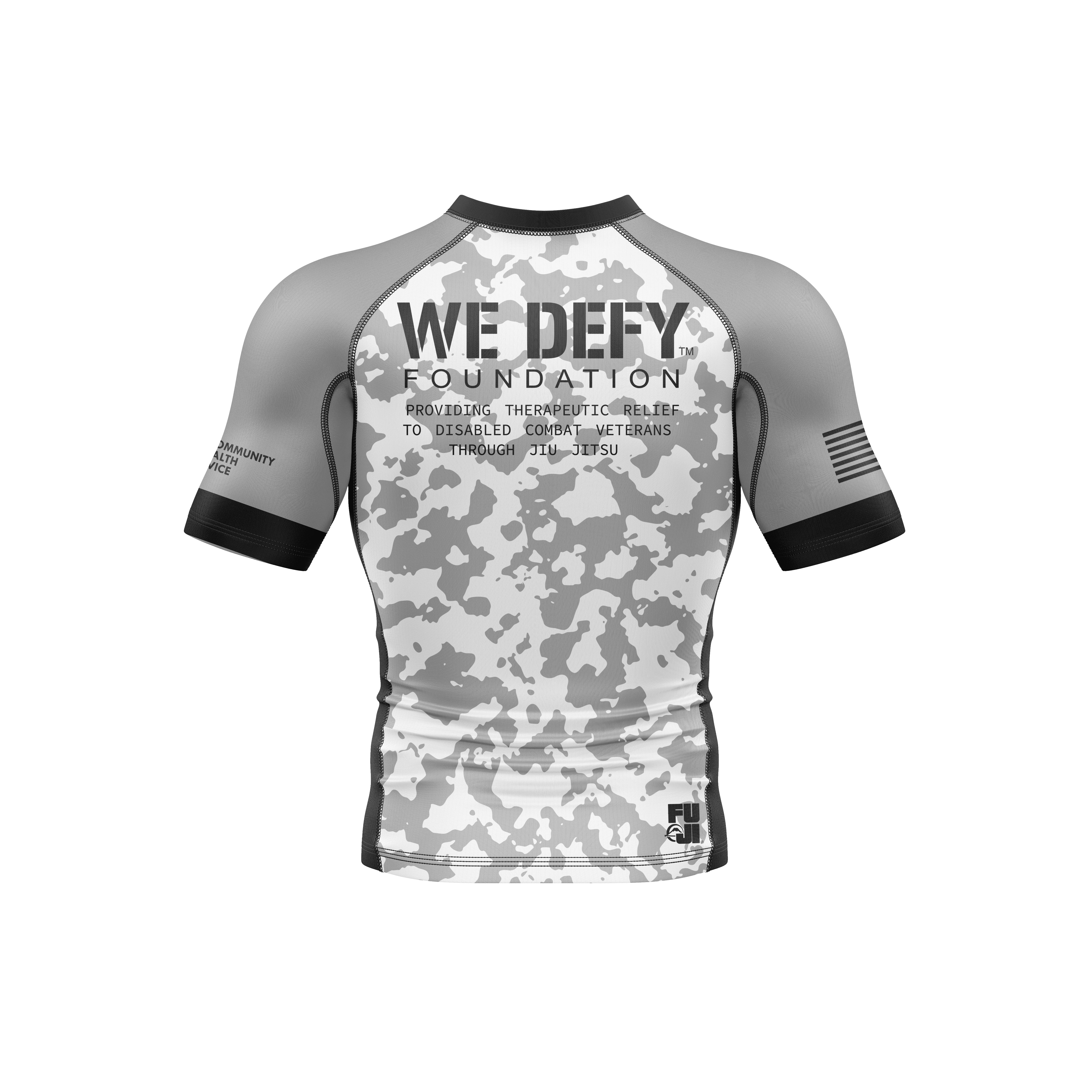We Defy Short Sleeve Rashguard Camo、mySite、gigharbornorthrealestate