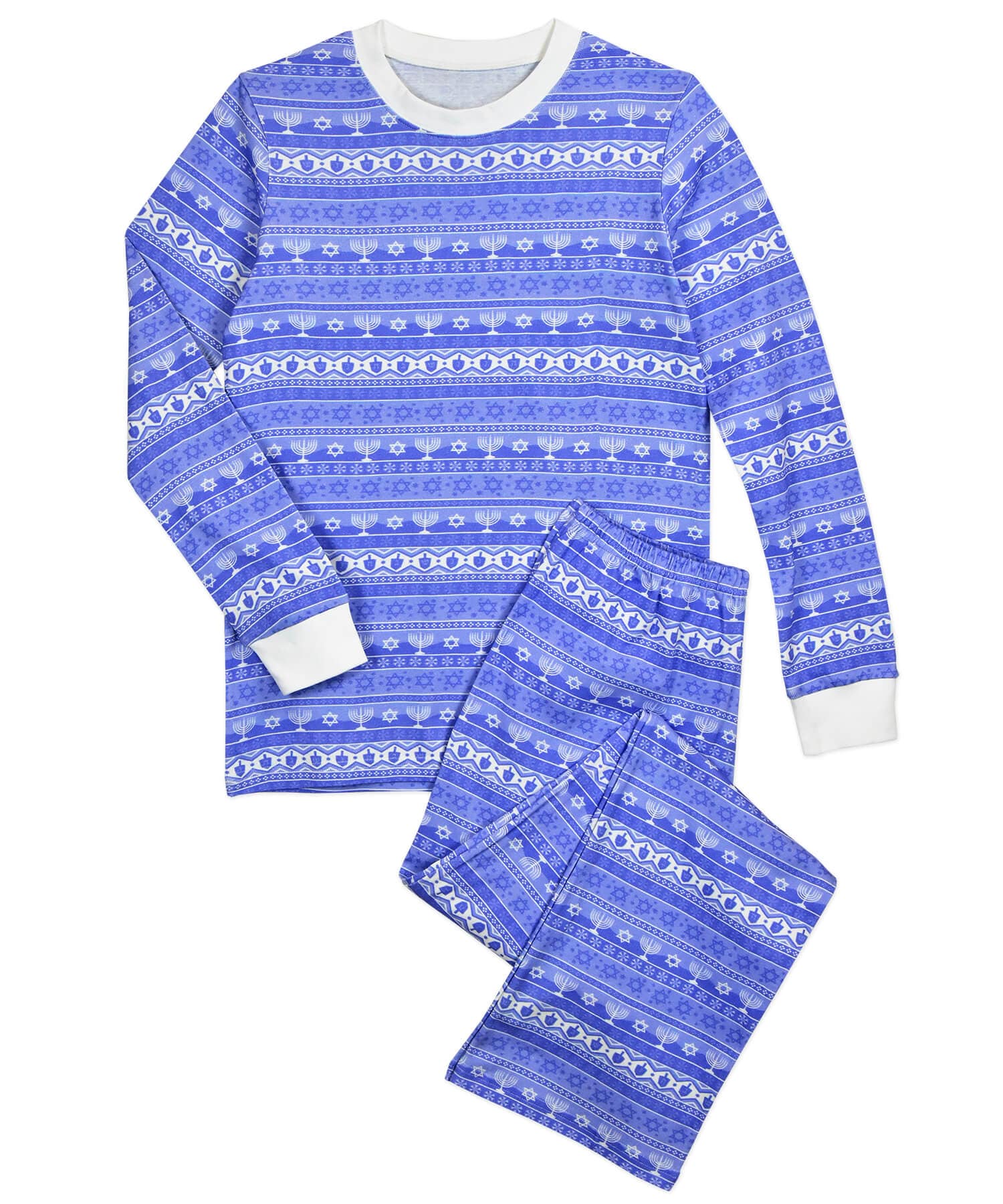 Hanukkah Fair Isle Pajamas - (Adults Unisex Sizes XS - XL)、mySite、topwebapps