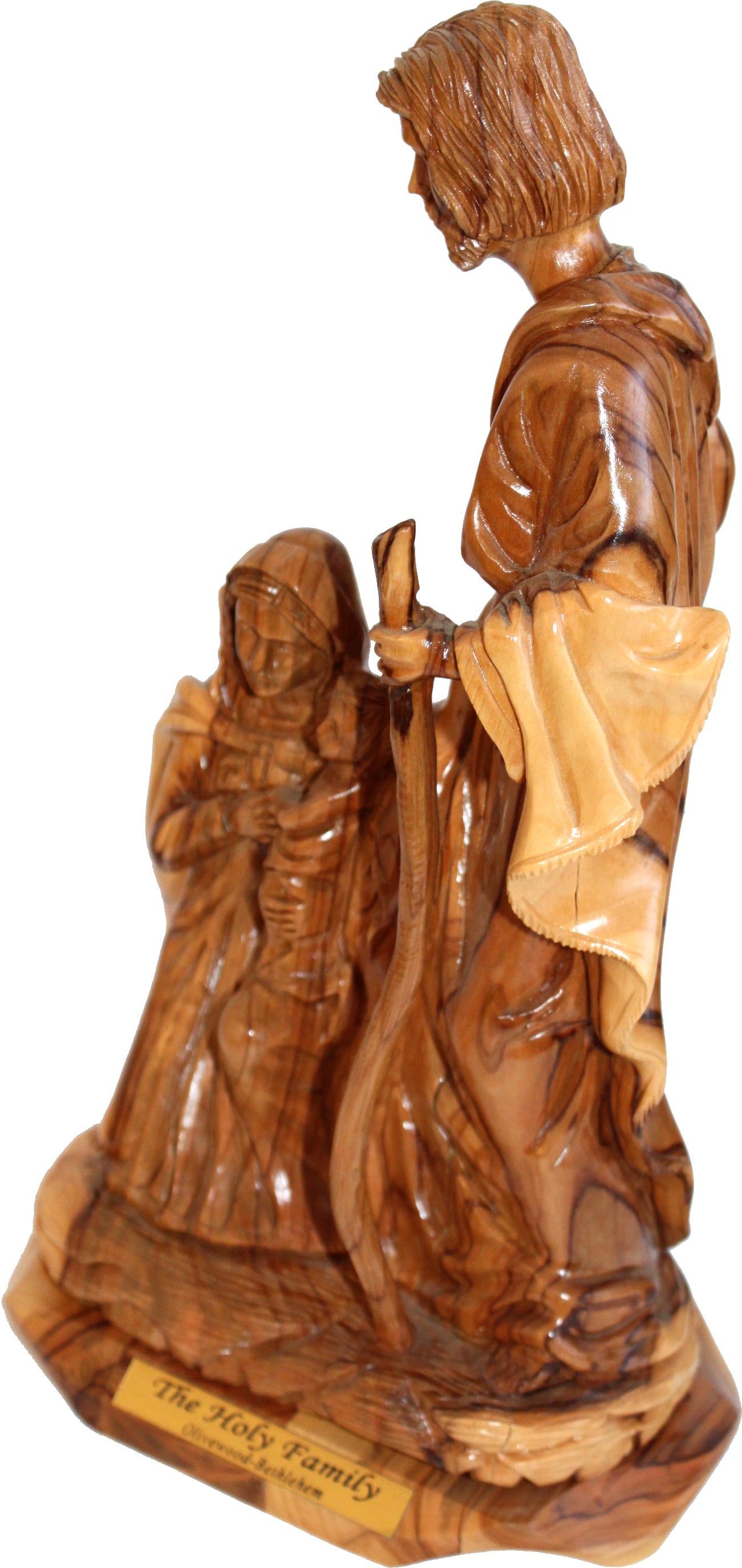 Holy Family Olive Wood Statue - Museum Quality - Model II (28 cm or 11 inches high)、mySite、topwebapps