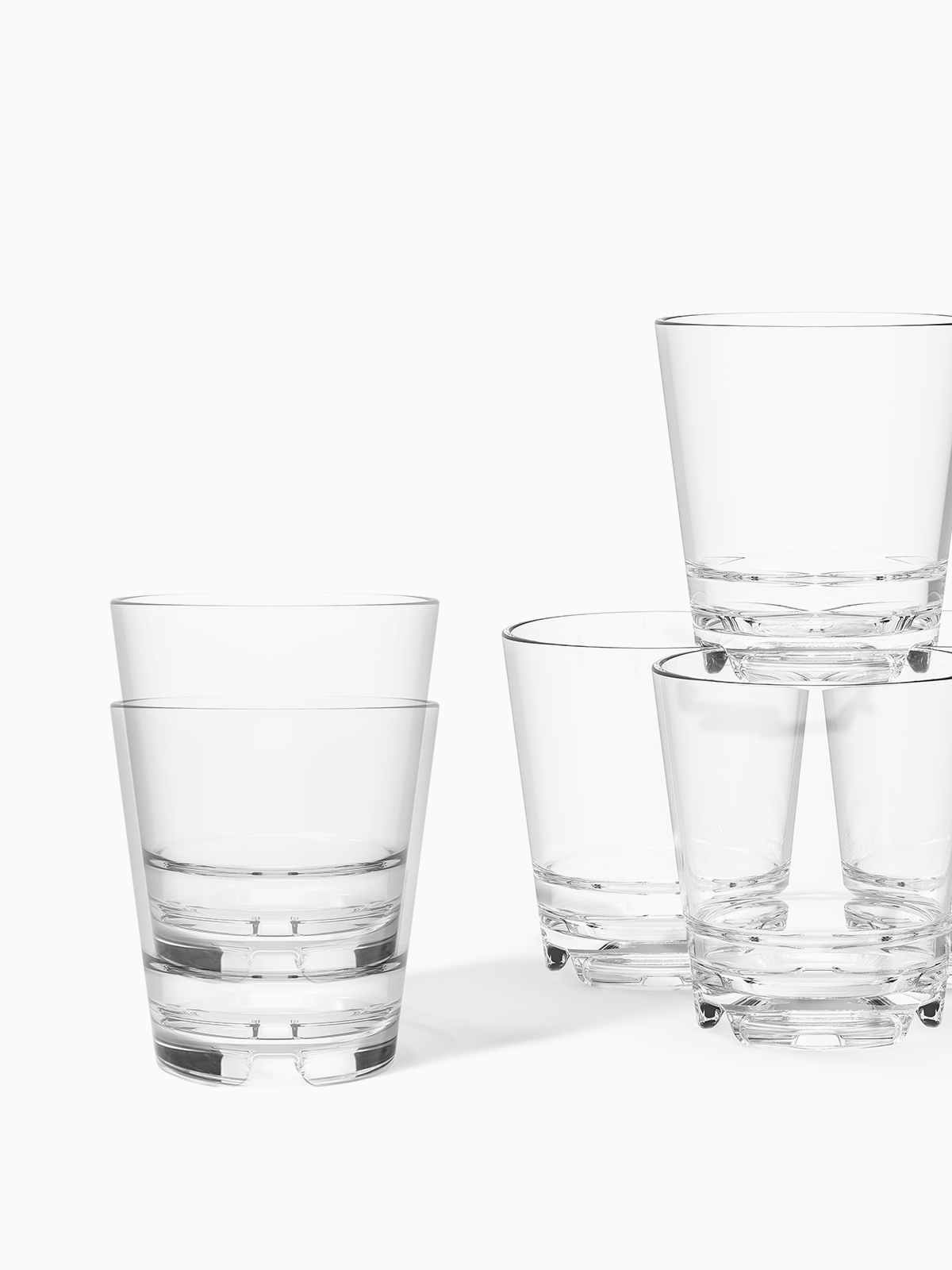 RESERVE 12oz Stackable Double Old Fashioned MS Copolyester Glass - Bulk、mySite、camillekostekn