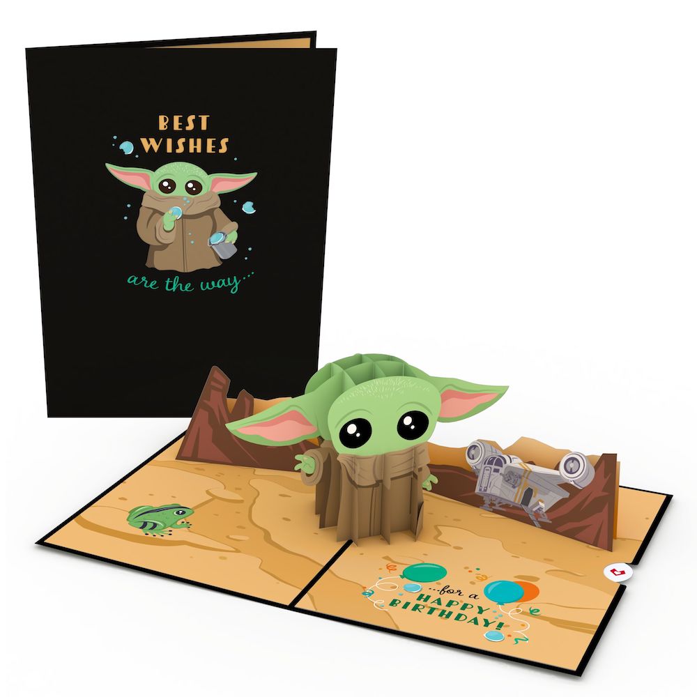 Star Wars™ The Mandalorian™ Grogu™ Birthday Best Wishes Pop-Up Card、mySite、solidvoid