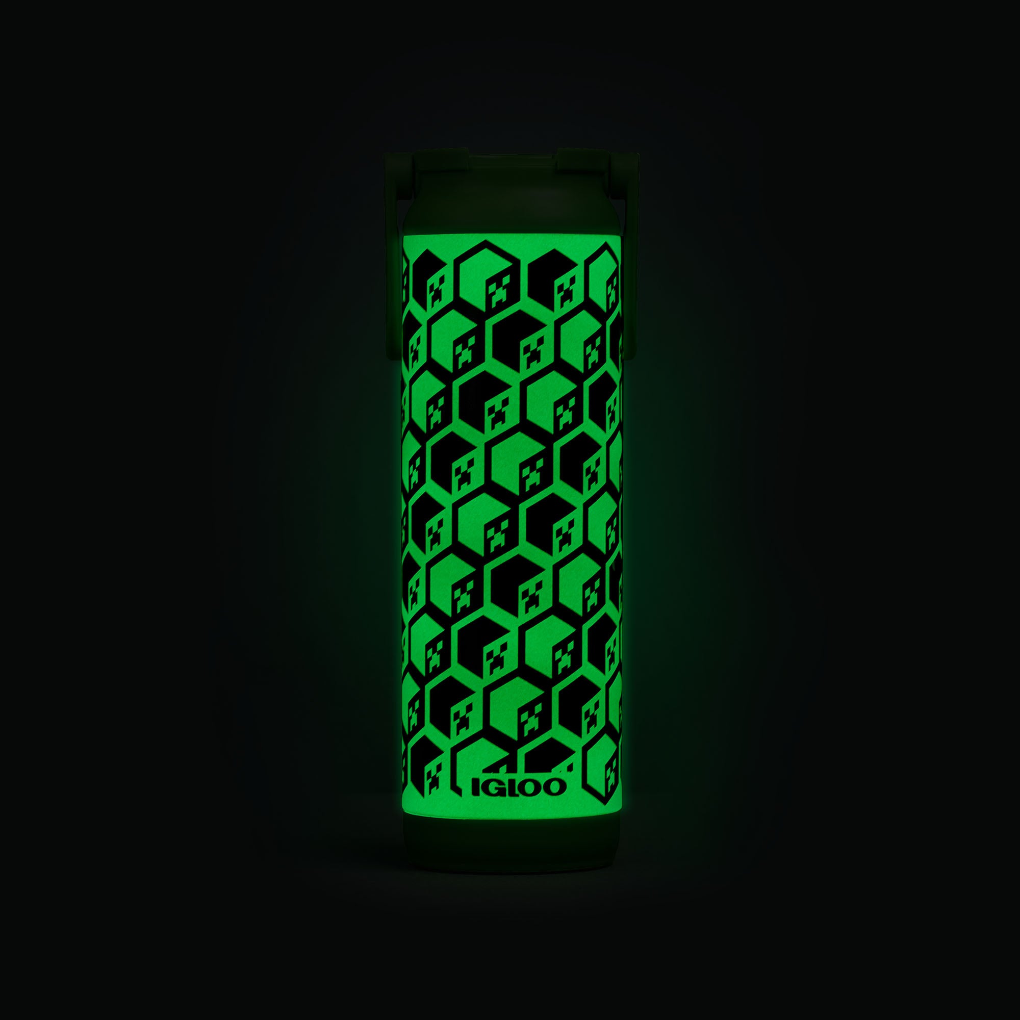 Minecraft Creeper Glow in the Dark 20 Oz Bottle、mySite、noshort
