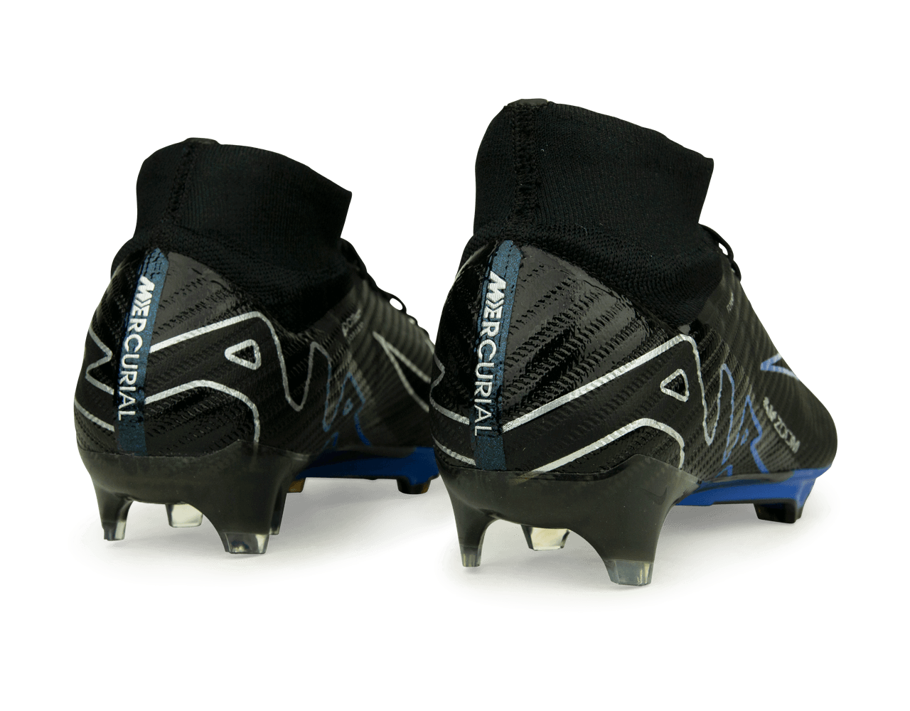 Nike Men's Zoom Mercurial Superfly 9 Elite FG Black/Blue、mySite、bottomscart