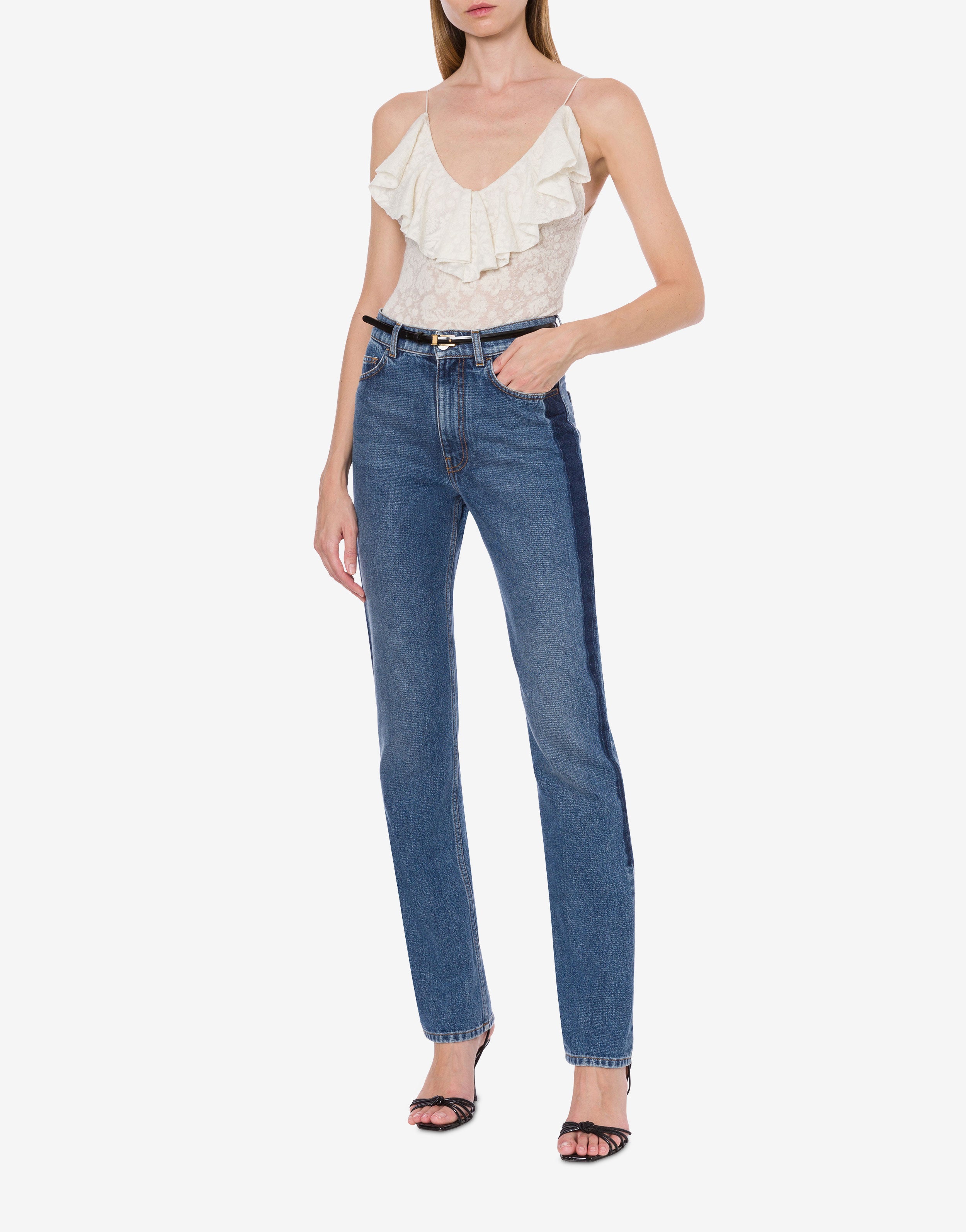 Pantalone in denim patchwork、mySite、aoinhome