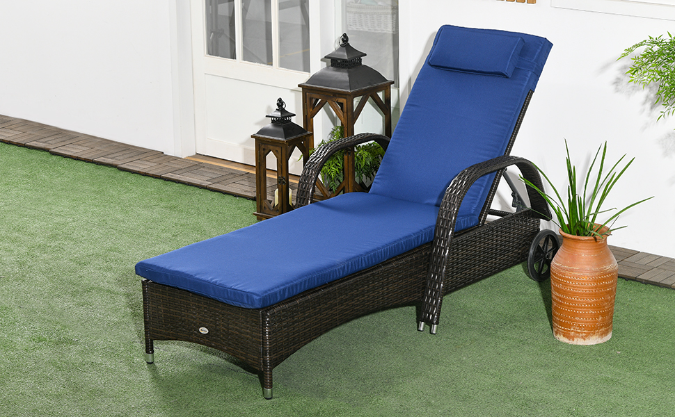 weather deck lawn furniture recliner maintain wipe clean cha