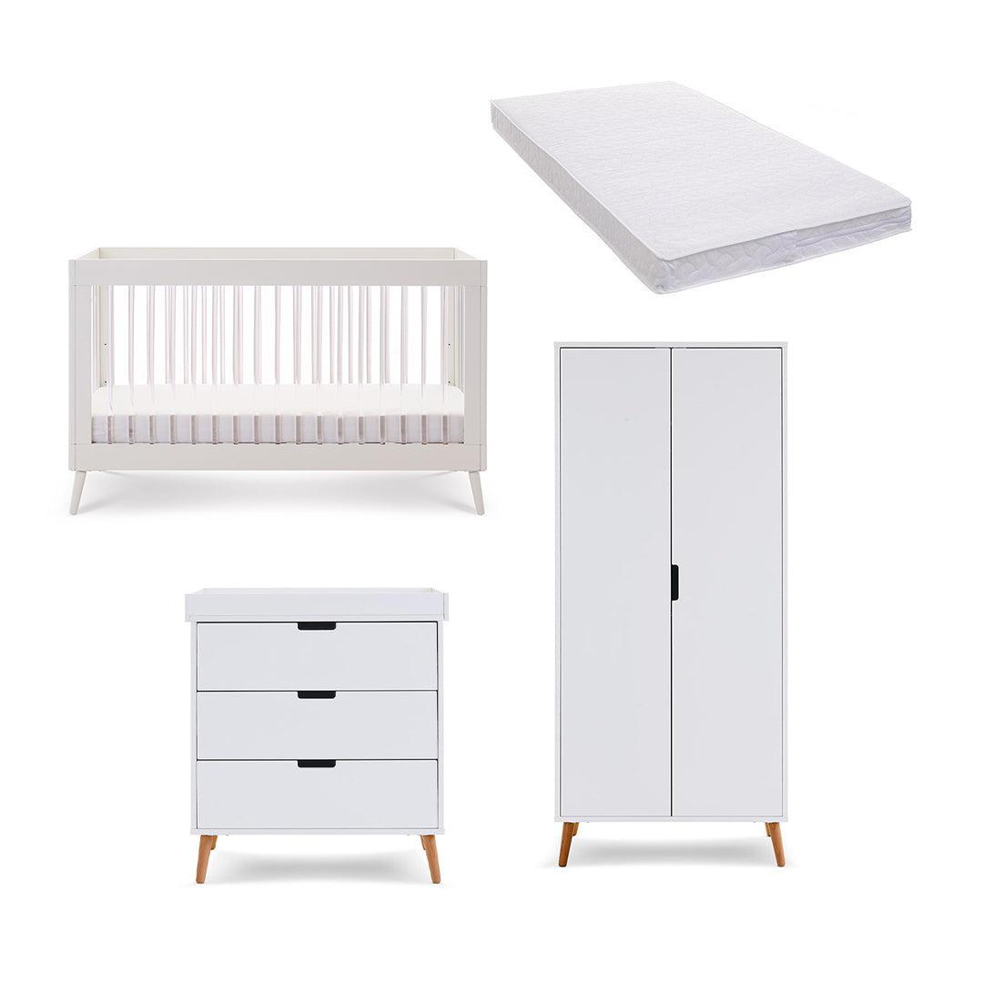  Obaby Maya 3 Piece Room Set - White + Acrylic、mySite、merchandisen