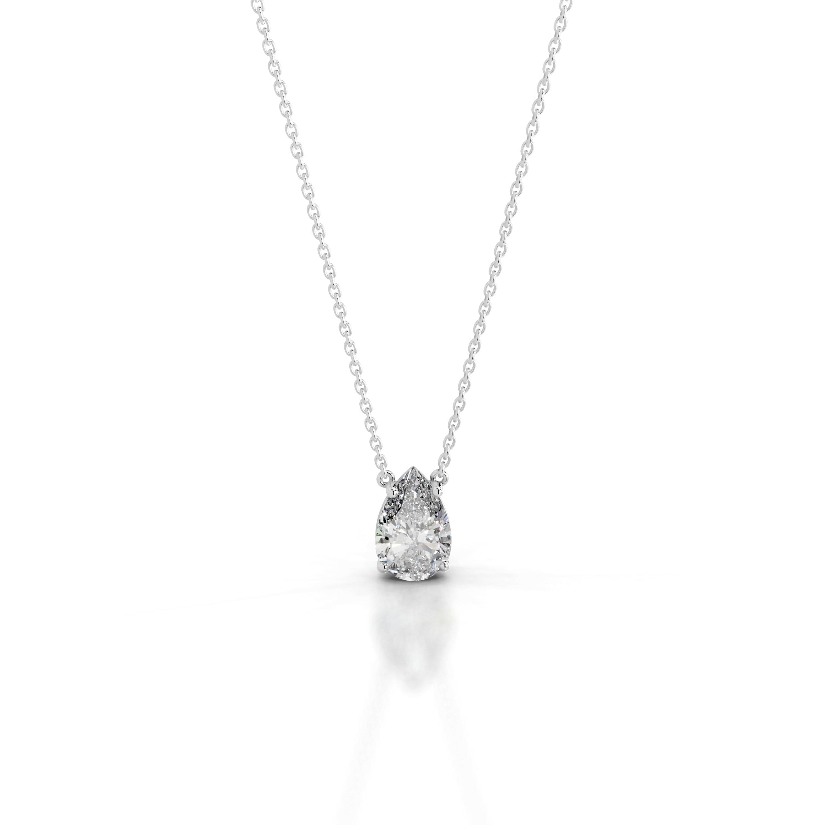 Mary Diamond Pendant - 18K White Gold、mySite、hinf8tx79
