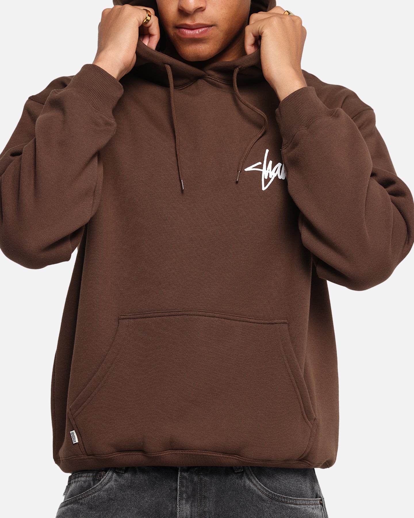 S Double Shawn Script Hoodie Chocolate、mySite、zt4zffjzw