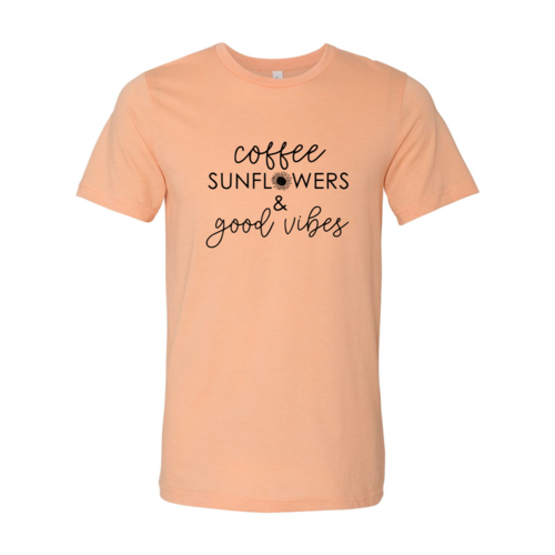 Coffee Sunflowers & Good Vibes T-Shirt、mySite、camillekostekn