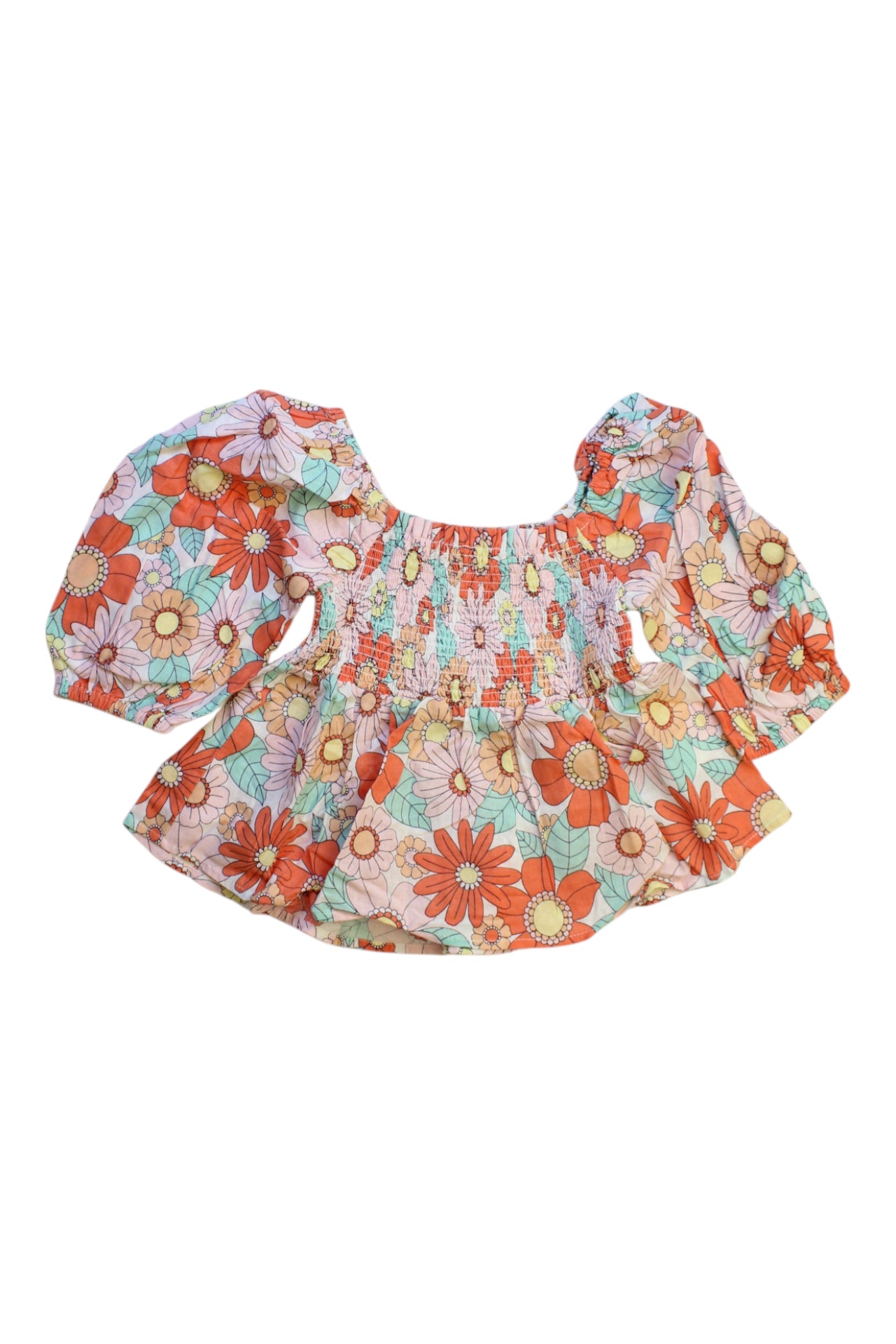 Seed Floral Peplum Top Size 5T、mySite、g9winljtr