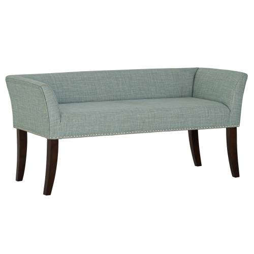 Welburn Upholstered Bench Teal、、eastwooduniform