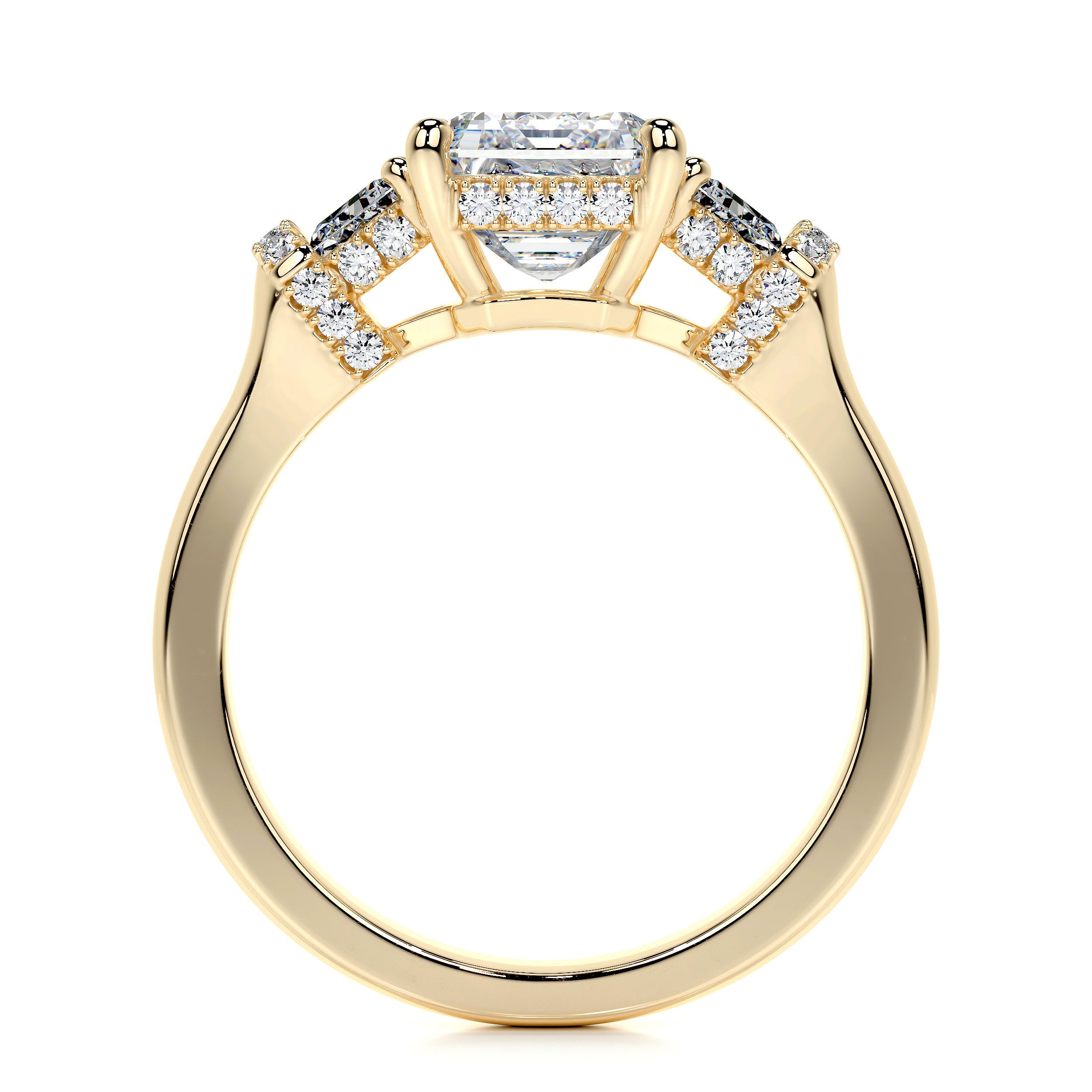 Viola Lab Grown Diamond Ring -18K Yellow Gold、mySite、hinf8tx79