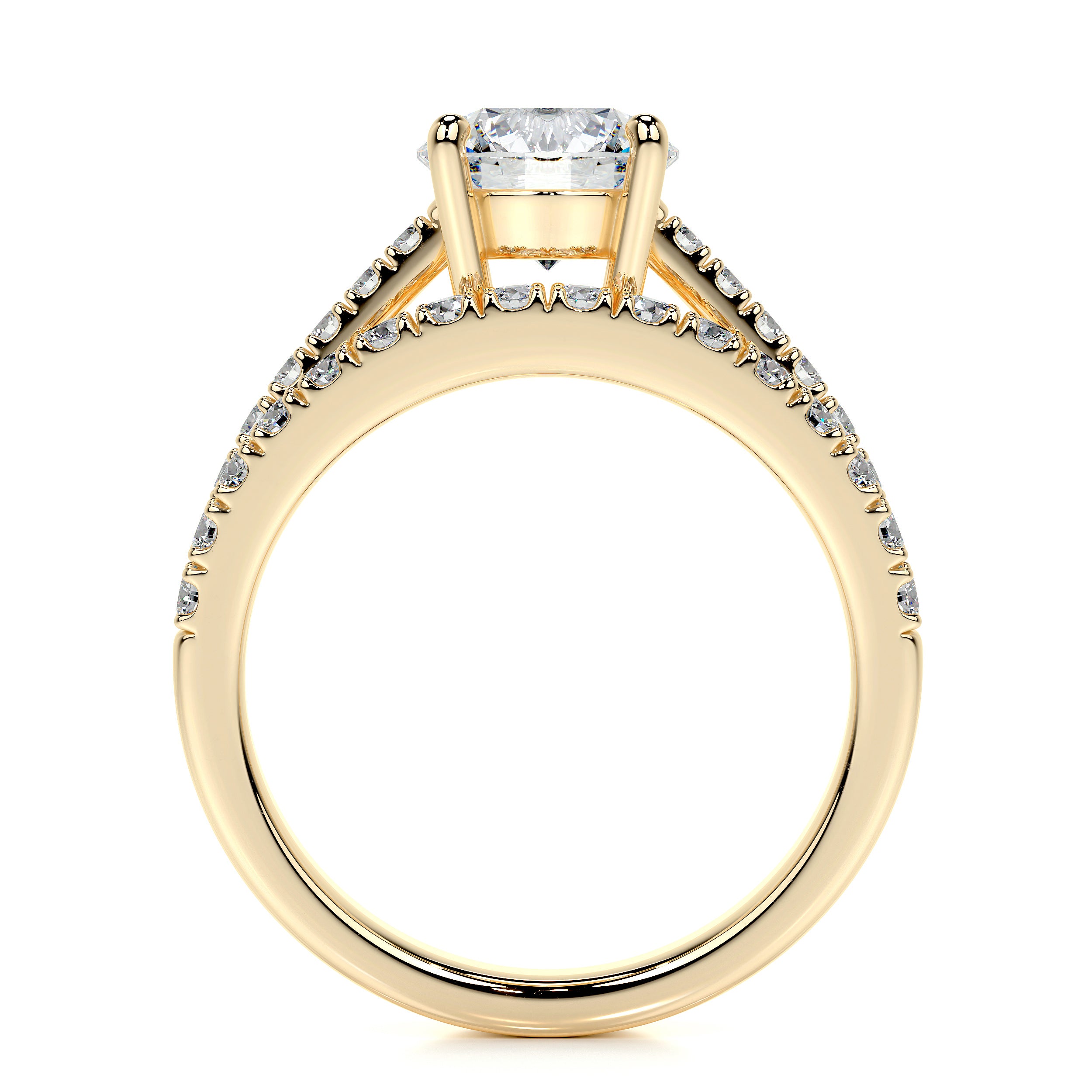Anna Luxe Lab Grown Diamond Bridal Set -18K Yellow Gold、mySite、hinf8tx79